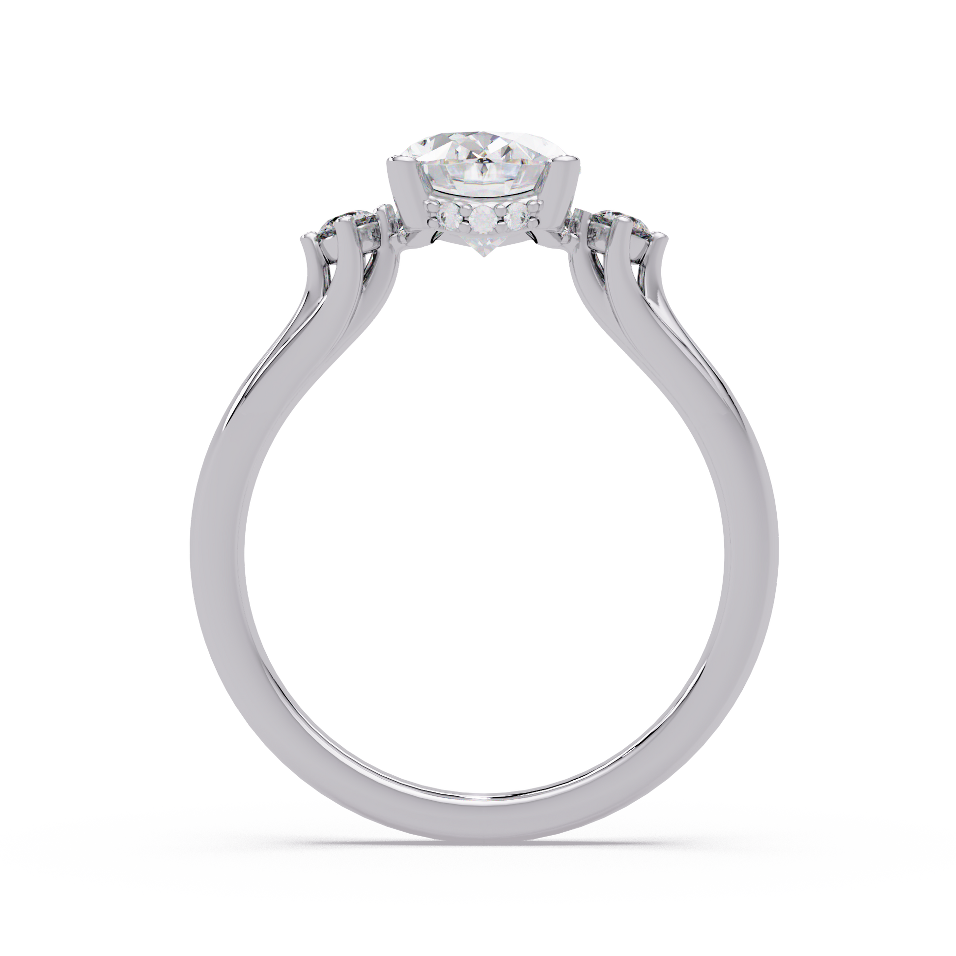 Oval Cut  Lab Grown Diamond Engagement Ring