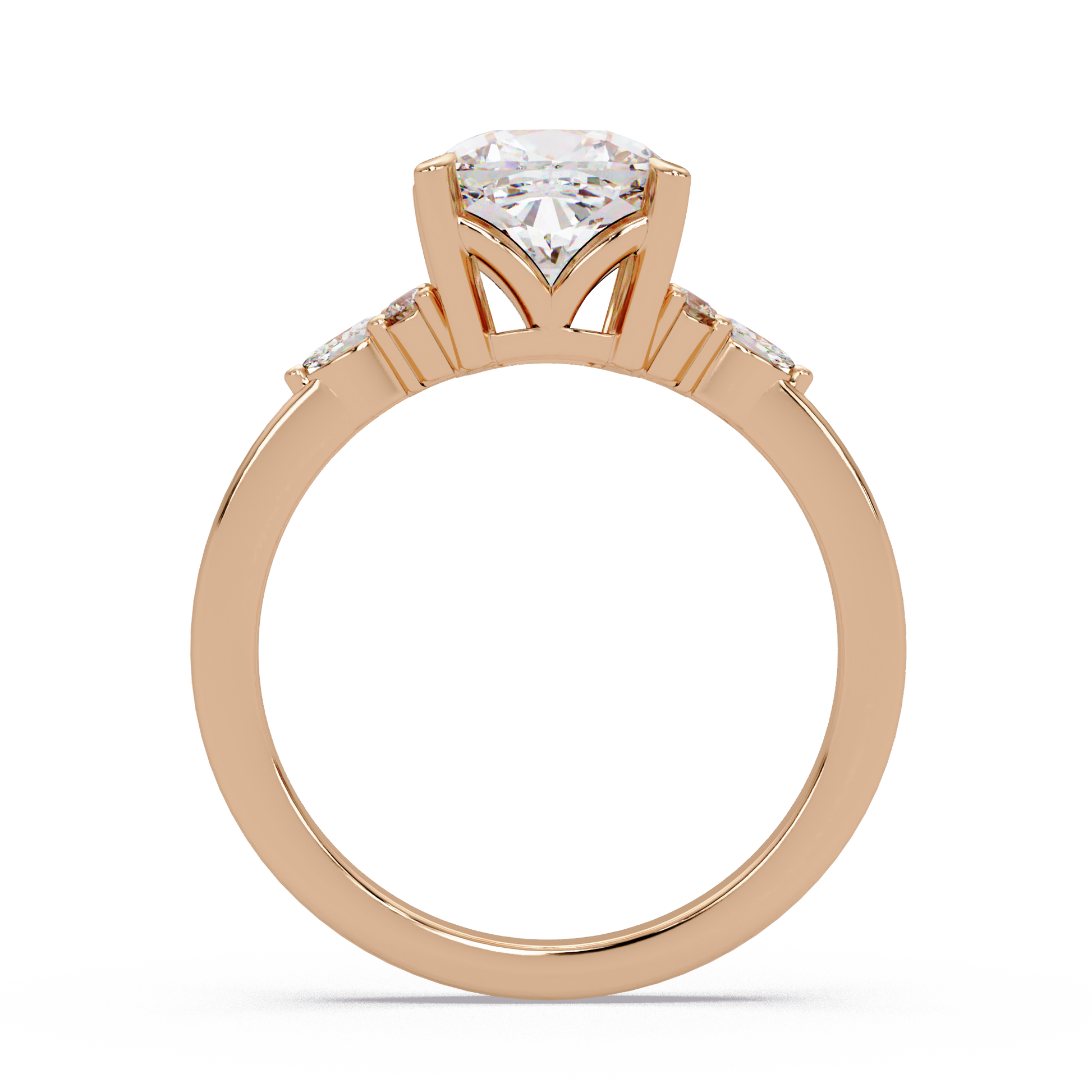 Cushion Cut Lab Grown Diamond Engagement Ring