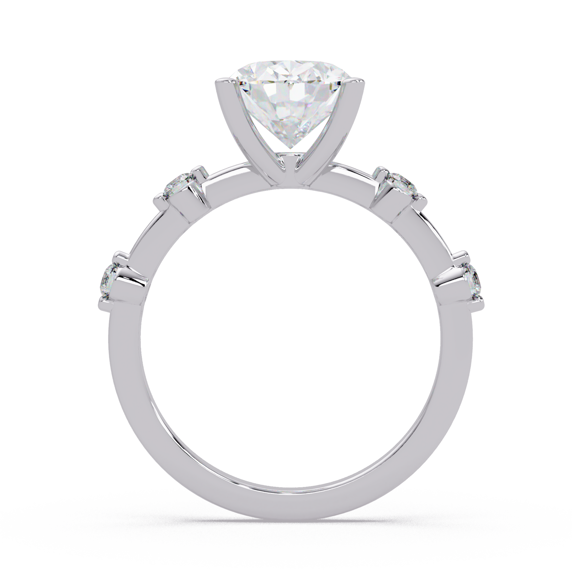 Oval Cut Lab Grown Diamond Engagement Ring