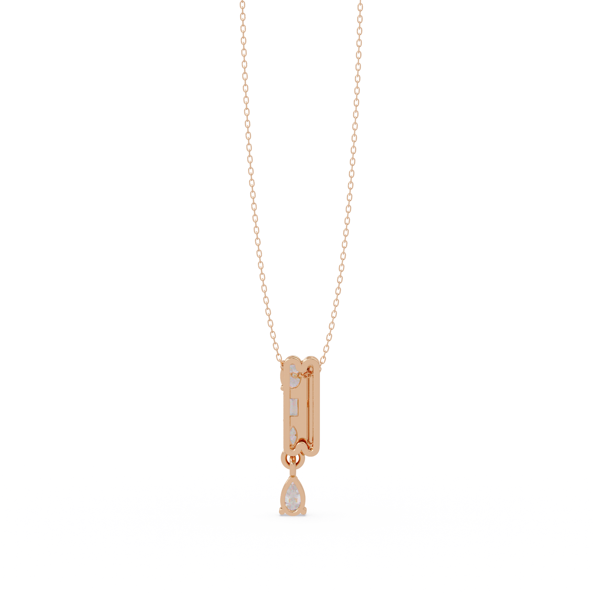 Oval Cut Lab Grown Diamond Necklace