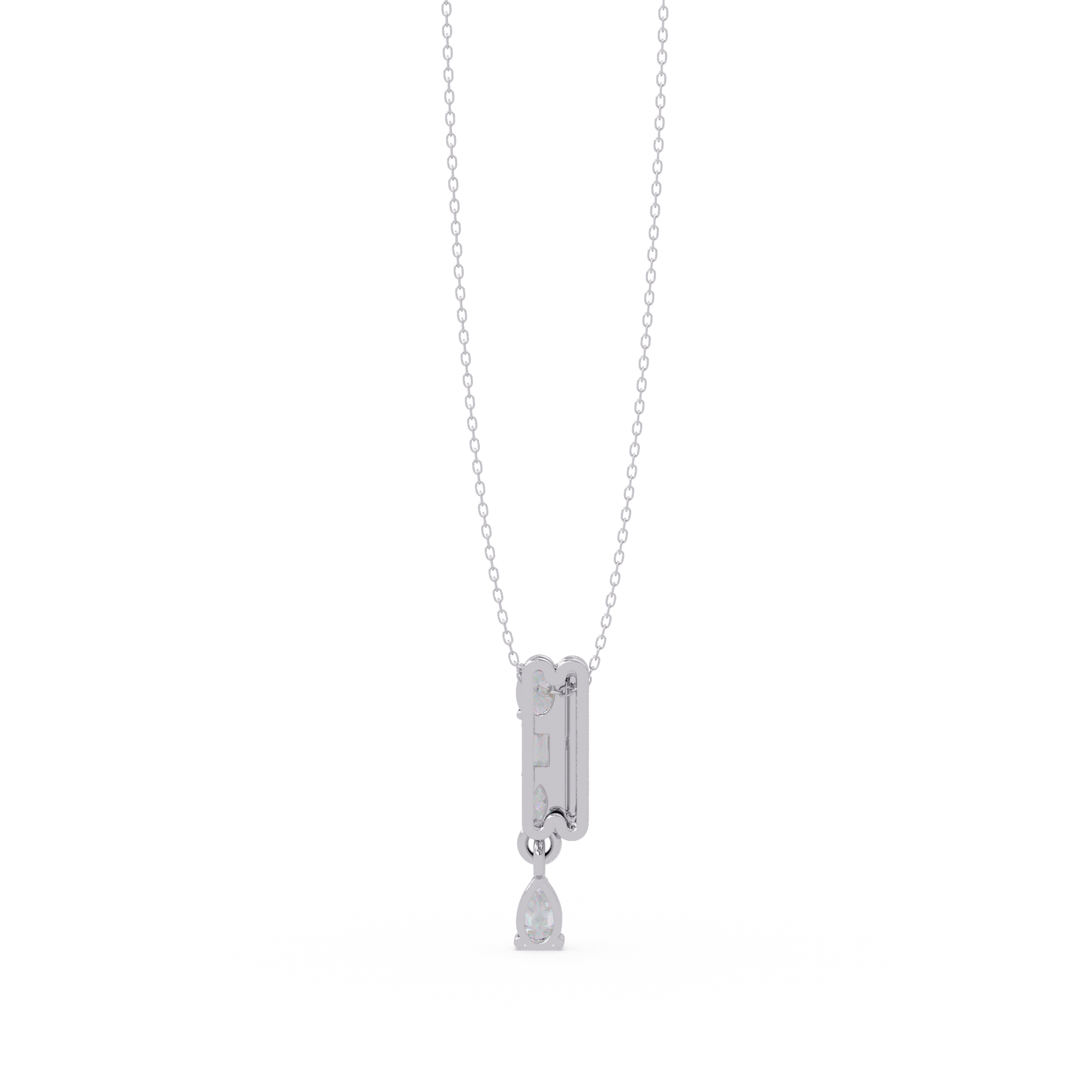 Oval Cut Lab Grown Diamond Necklace