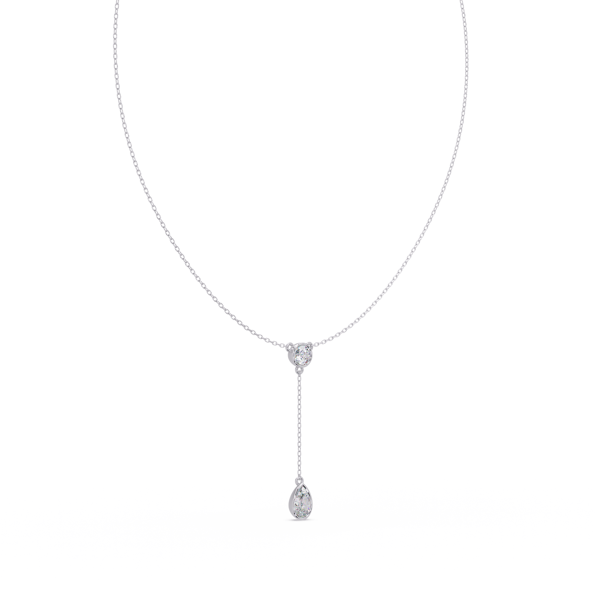 Round Cut Lab Grown Diamond Necklace