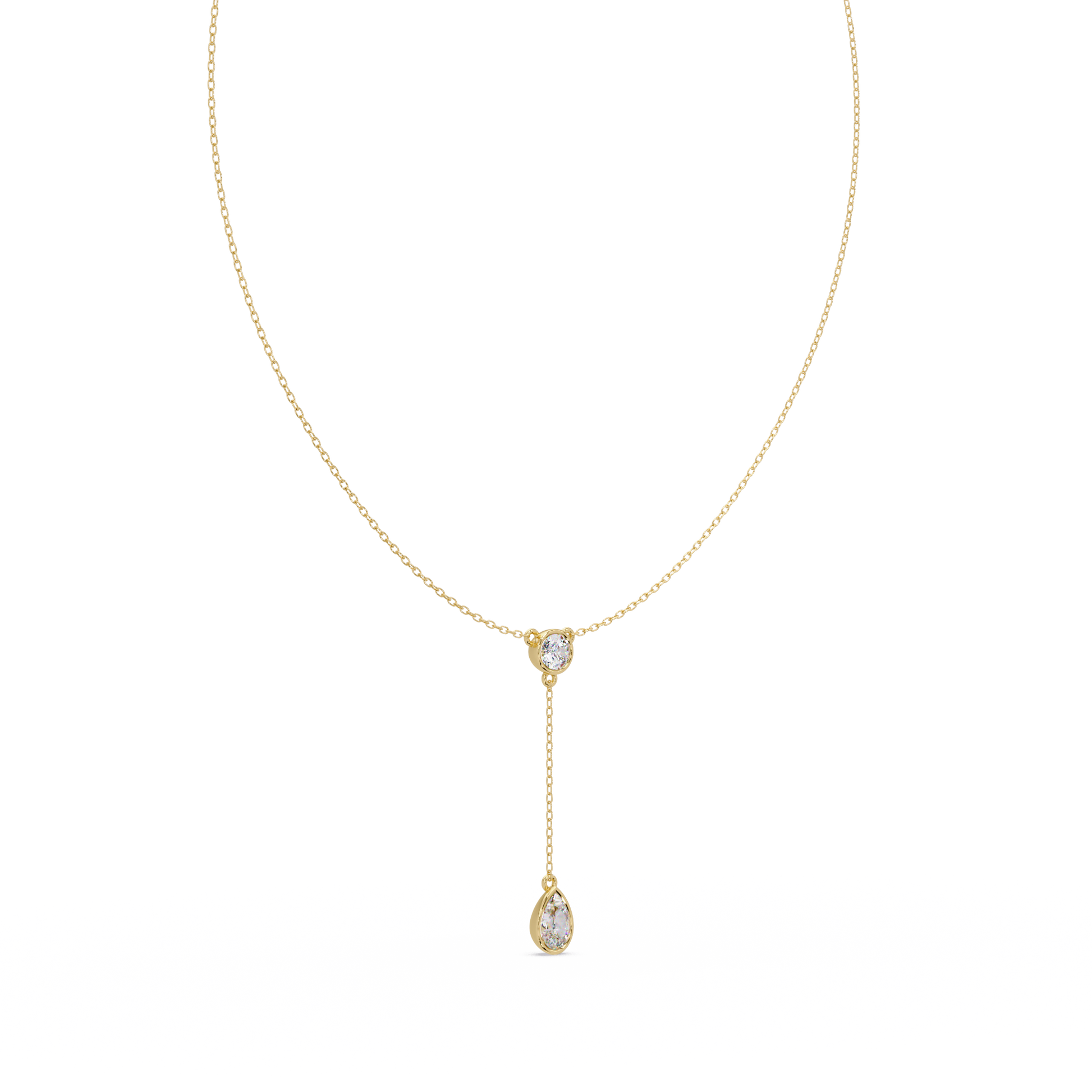 Round Cut Lab Grown Diamond Necklace