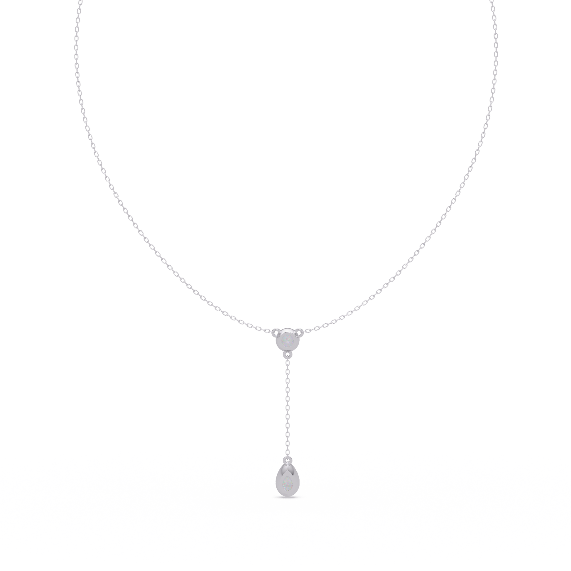 Round Cut Lab Grown Diamond Necklace