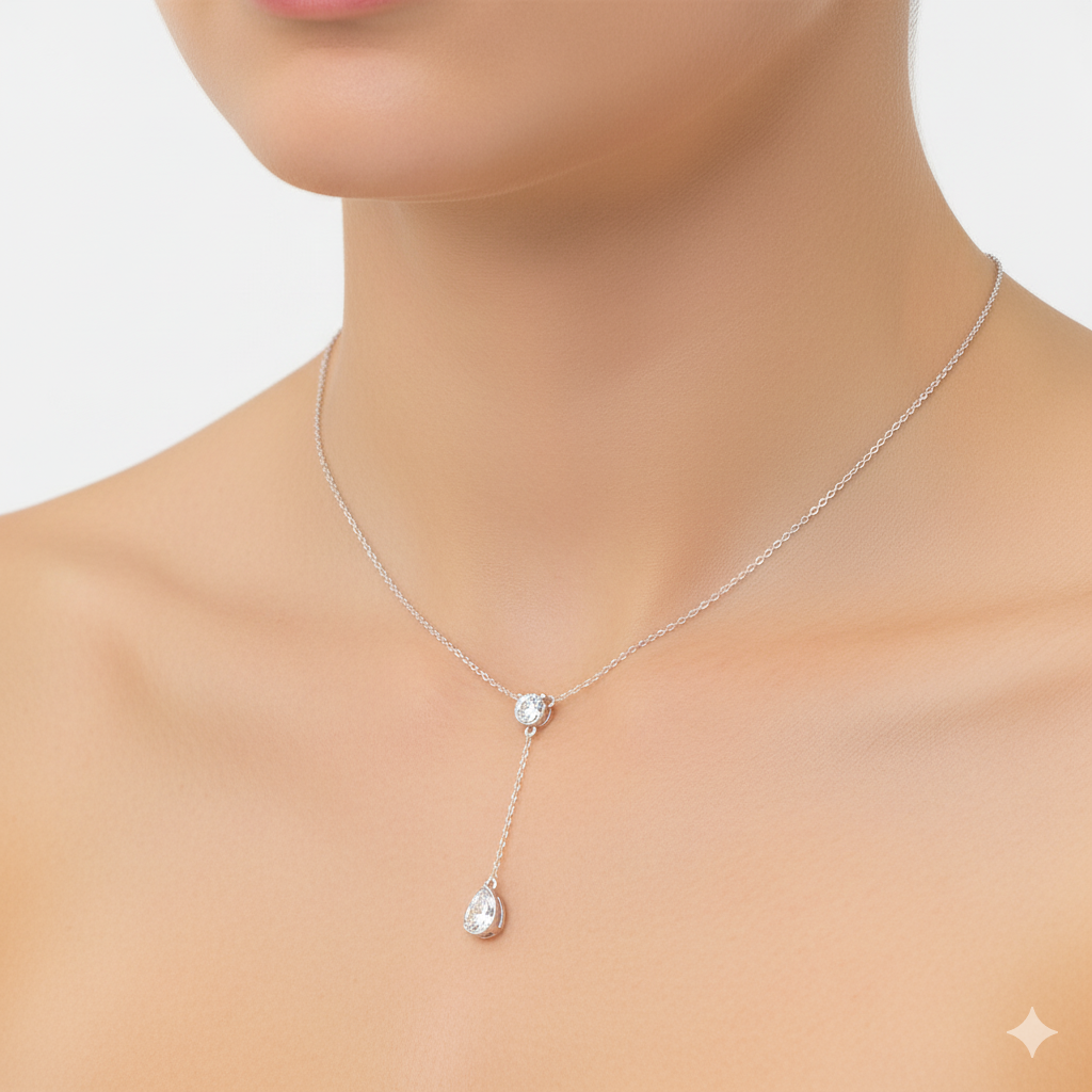 Round Cut Lab Grown Diamond Necklace