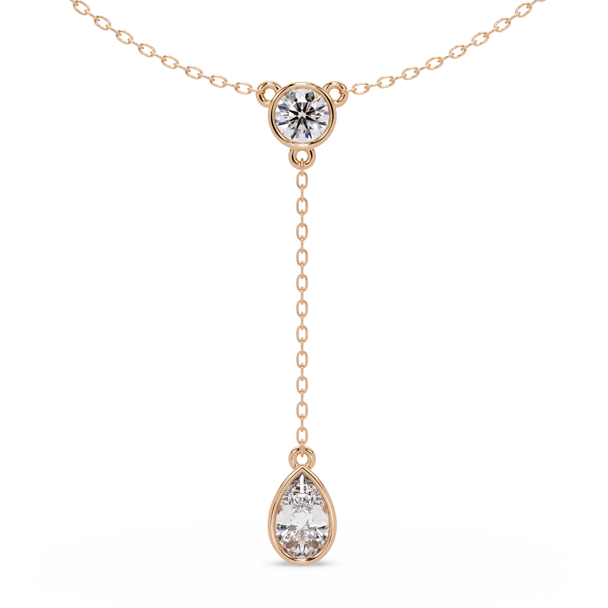 Round Cut Lab Grown Diamond Necklace