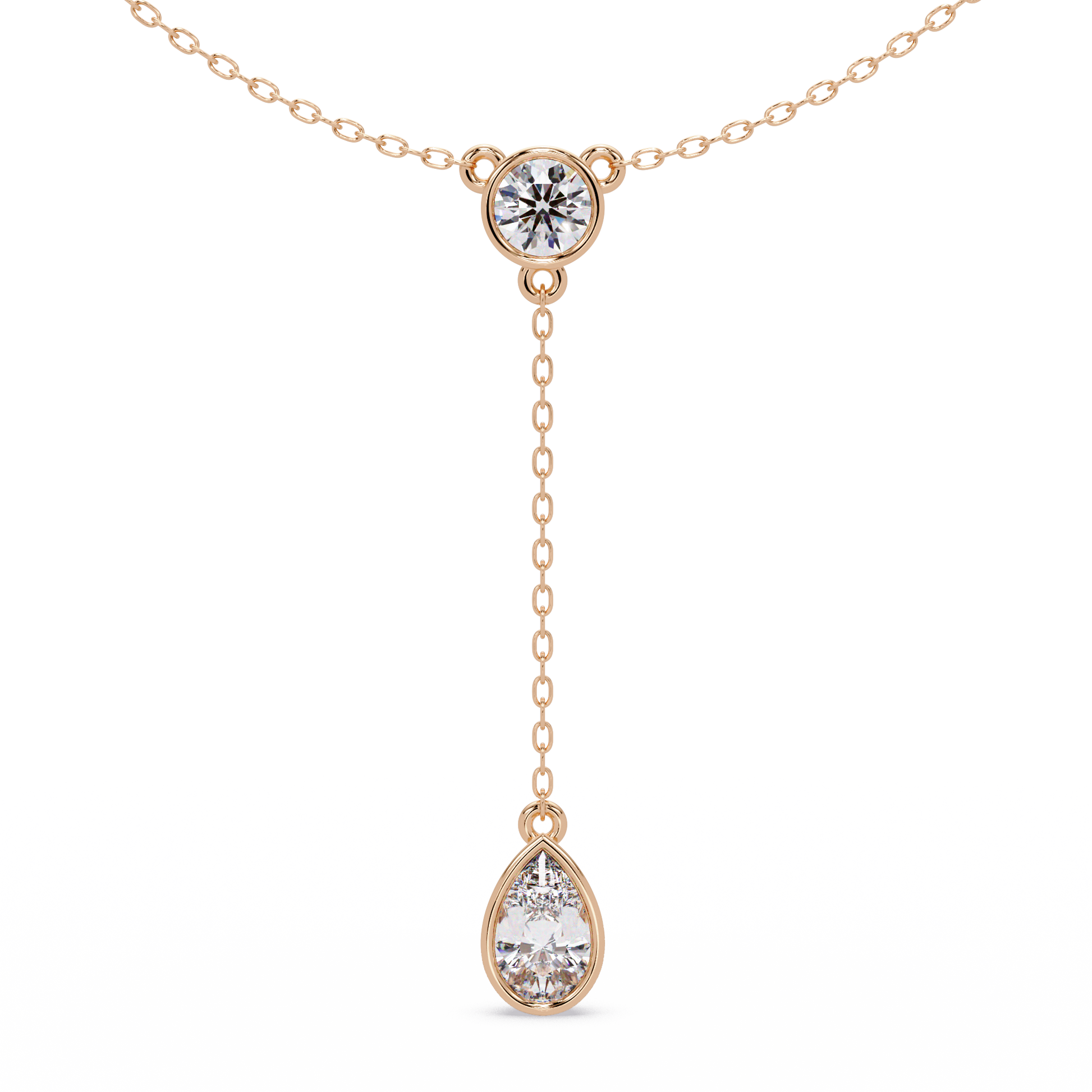 Round Cut Lab Grown Diamond Necklace