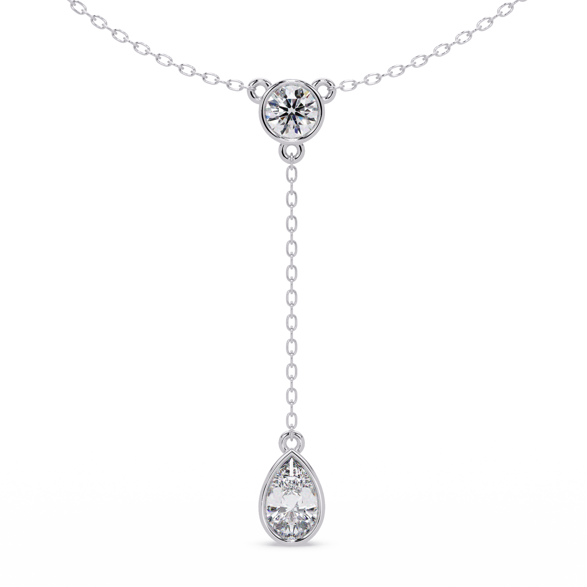 Round Cut Lab Grown Diamond Necklace