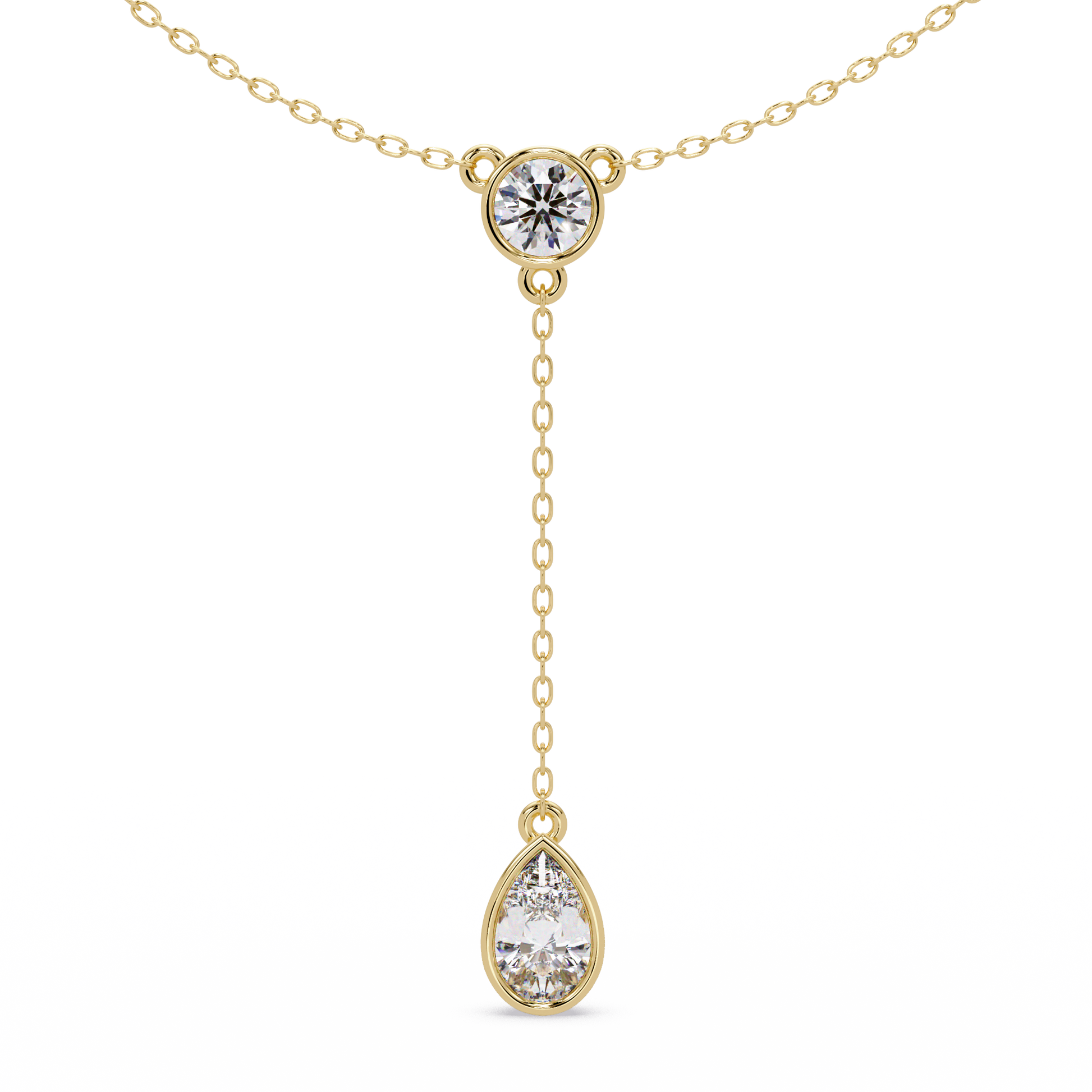 Round Cut Lab Grown Diamond Necklace
