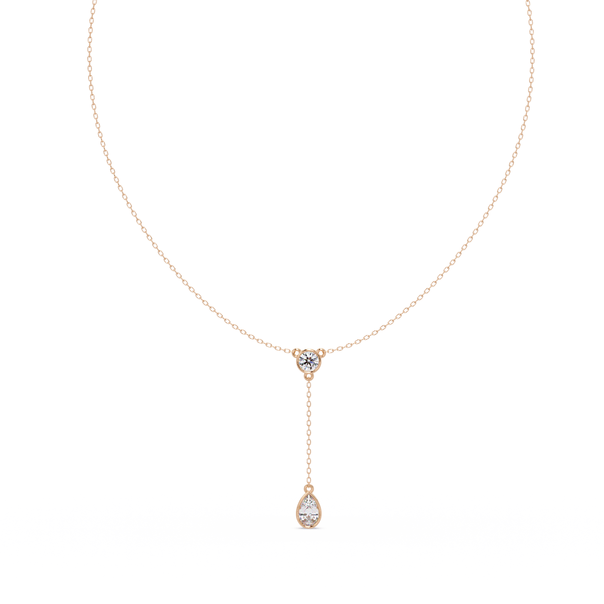 Round Cut Lab Grown Diamond Necklace