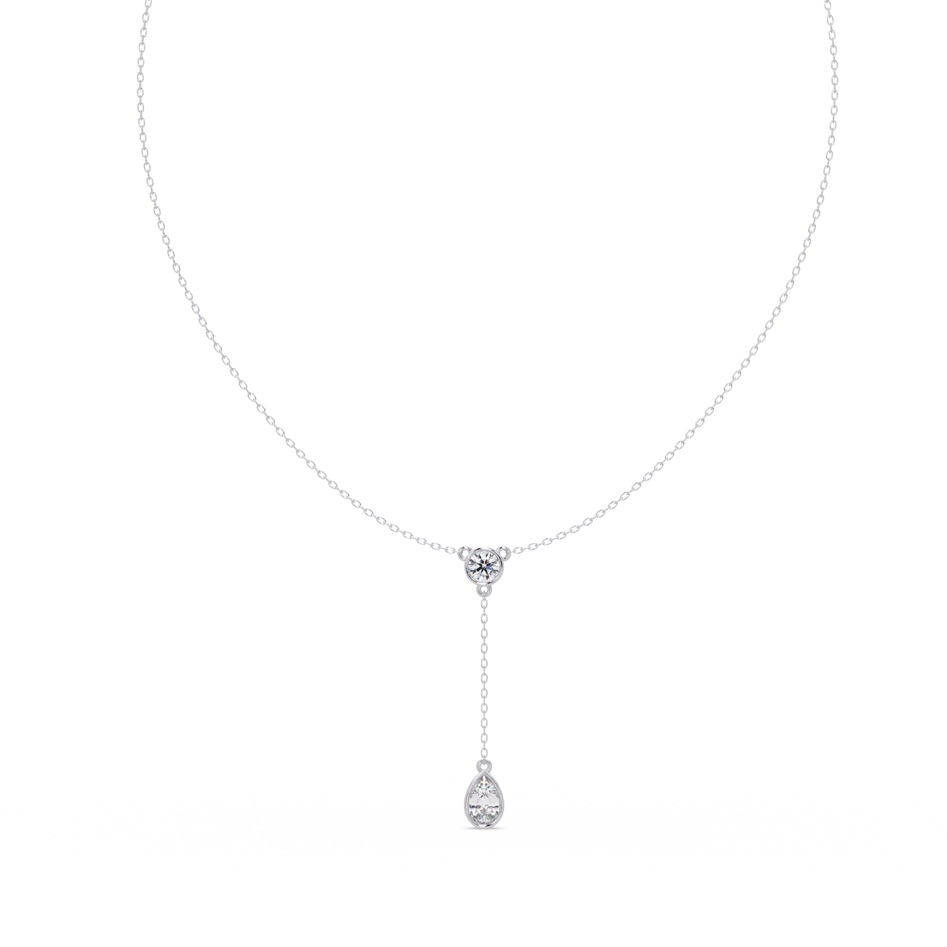 Round Cut Lab Grown Diamond Necklace