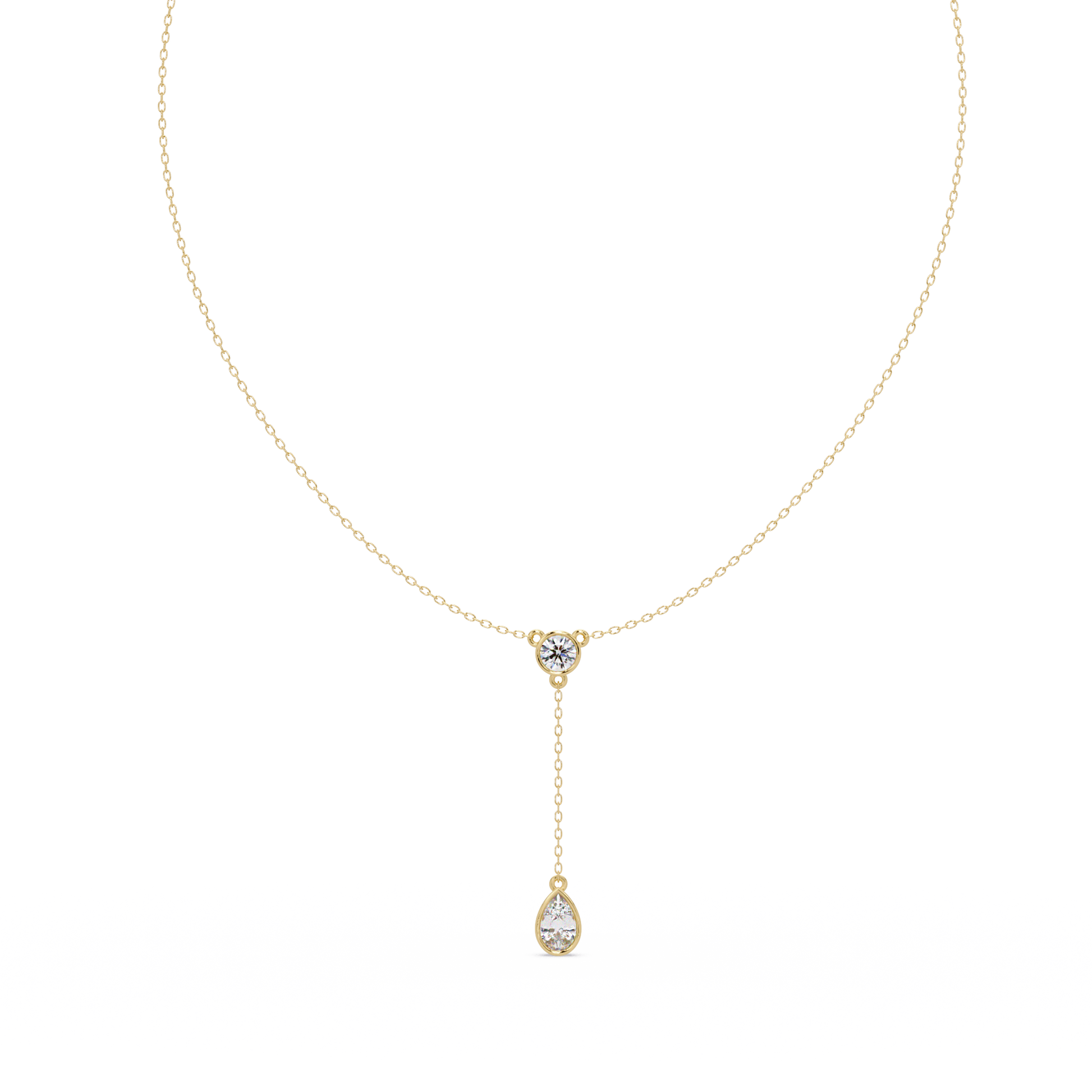 Round Cut Lab Grown Diamond Necklace
