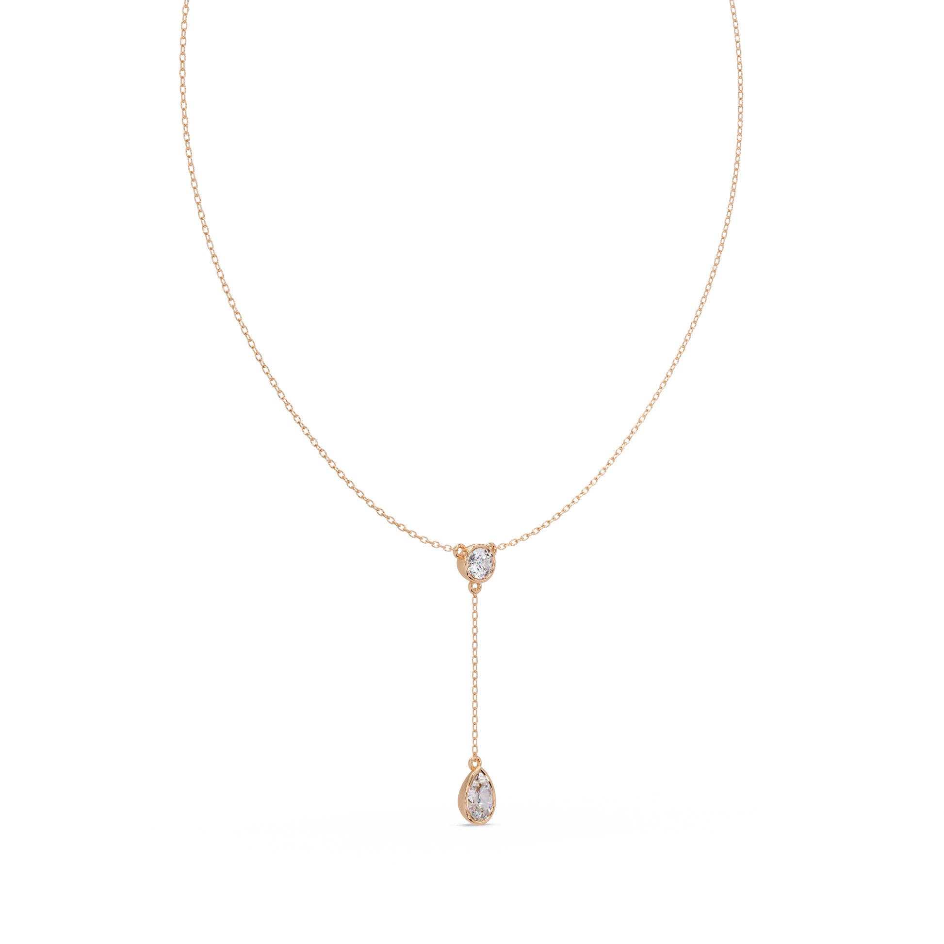 Round Cut Lab Grown Diamond Necklace