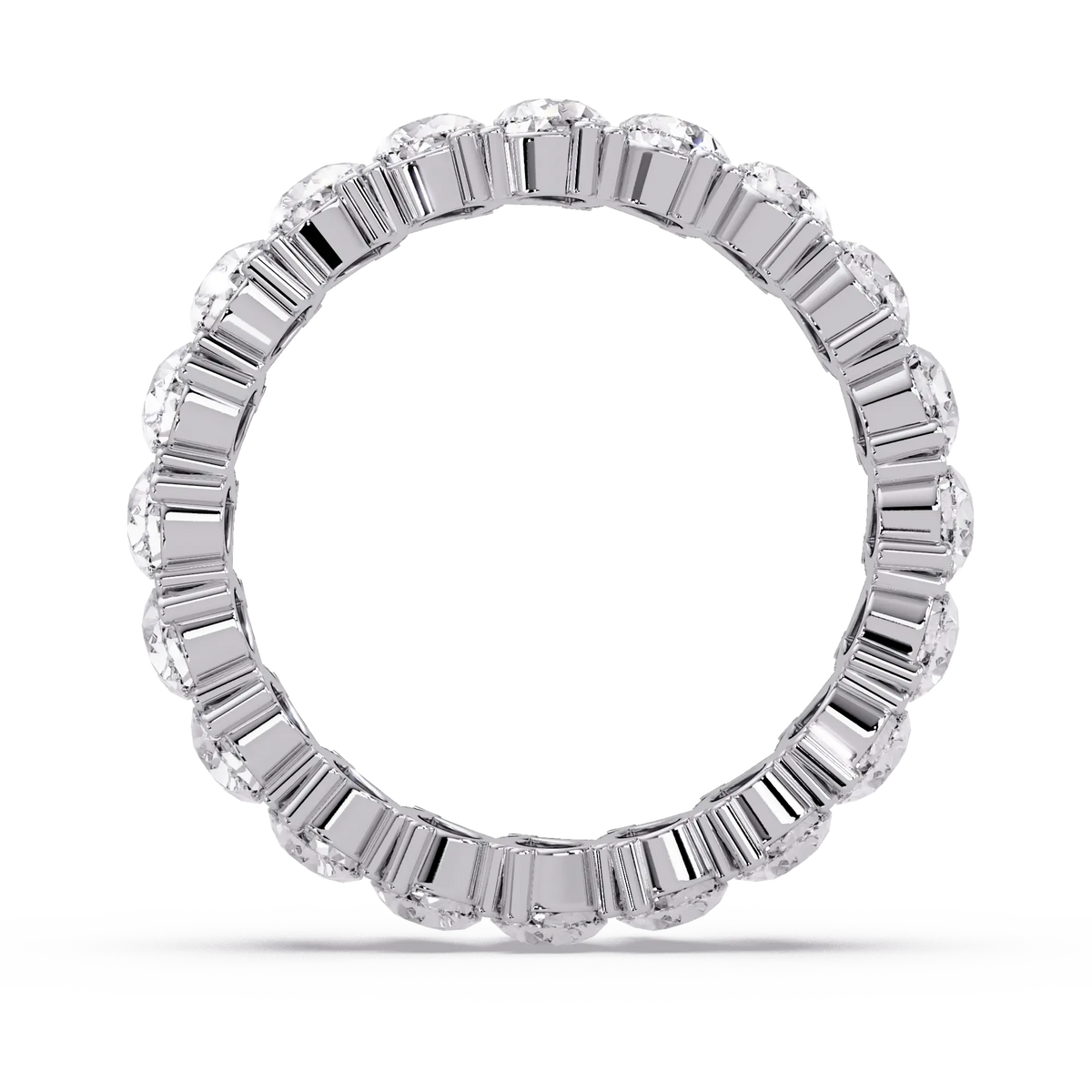 Pear Cut Lab Grown Diamond Eternity Wedding Band - Full Eternity Teardrop Diamond Ring