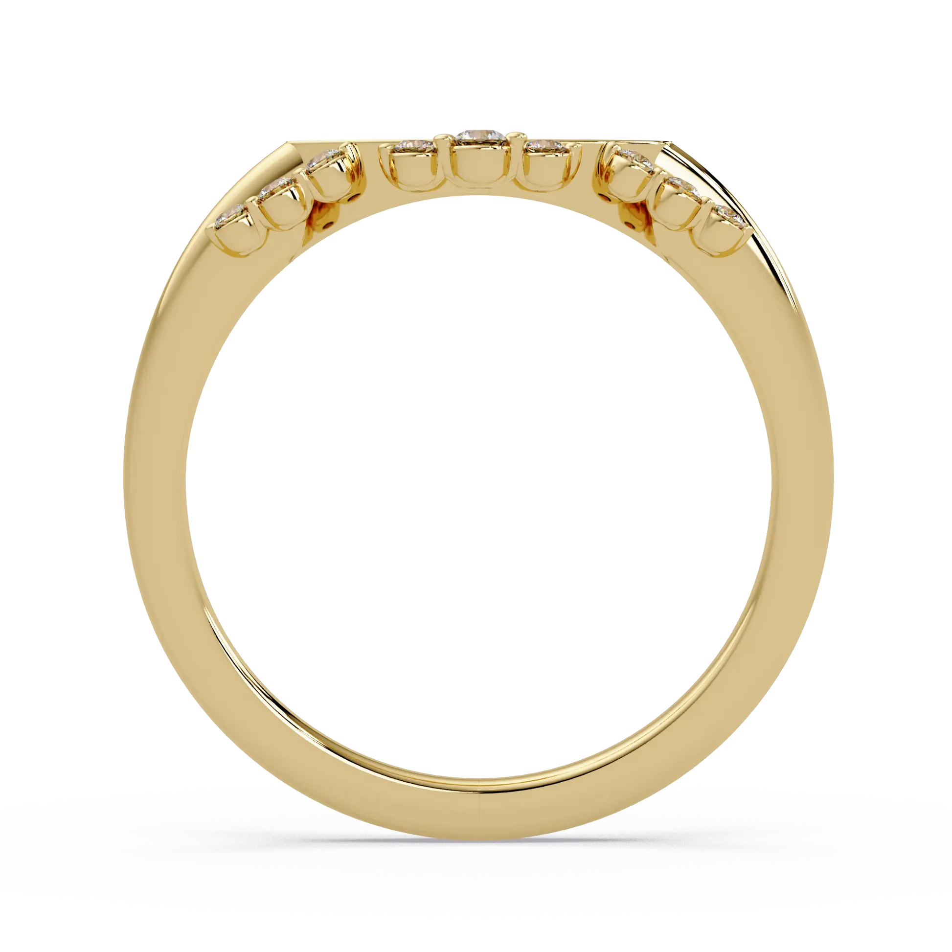 Personalized Diamond Name Ring Custom Oval Signet Ring with Pavé Halo