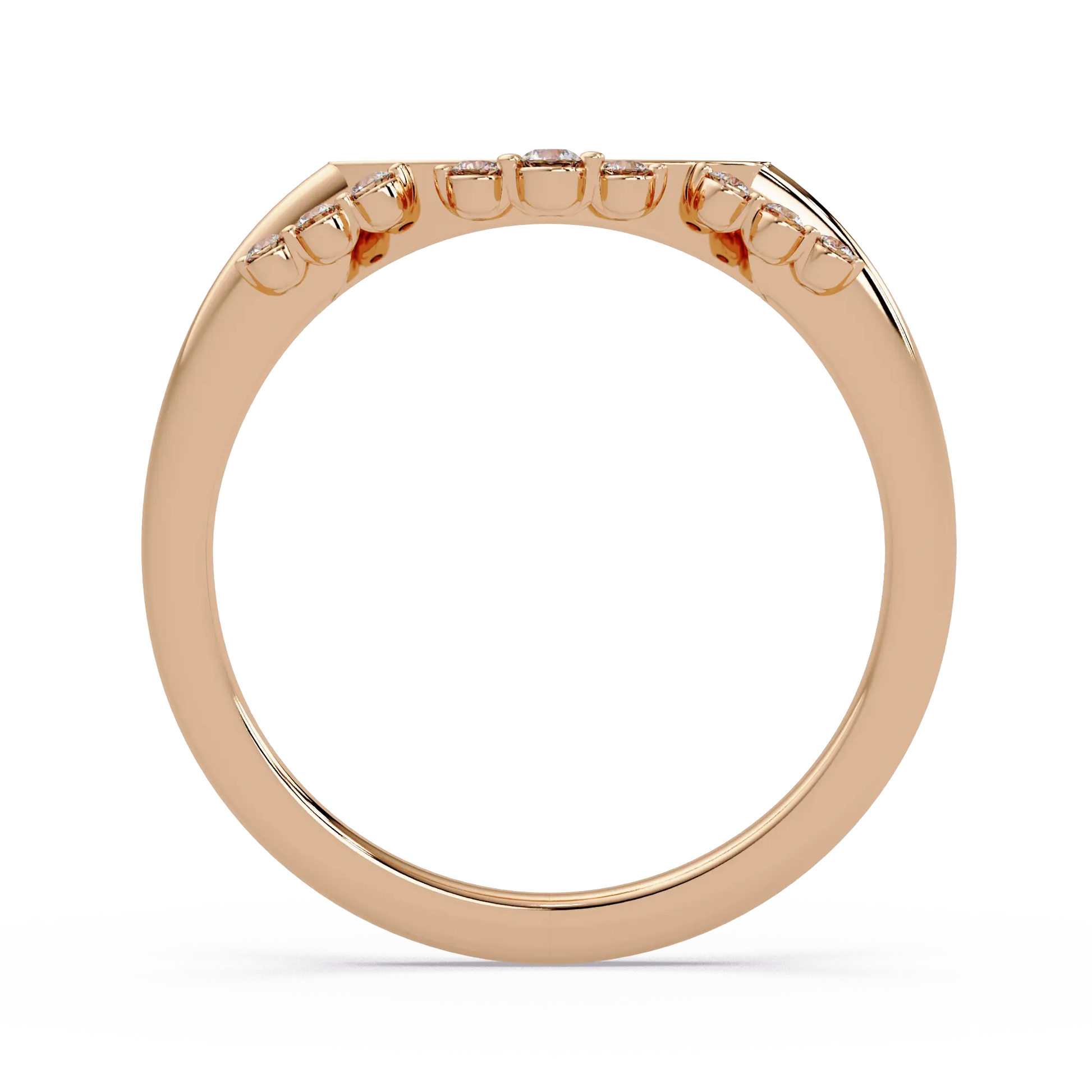 Personalized Diamond Name Ring Custom Oval Signet Ring with Pavé Halo