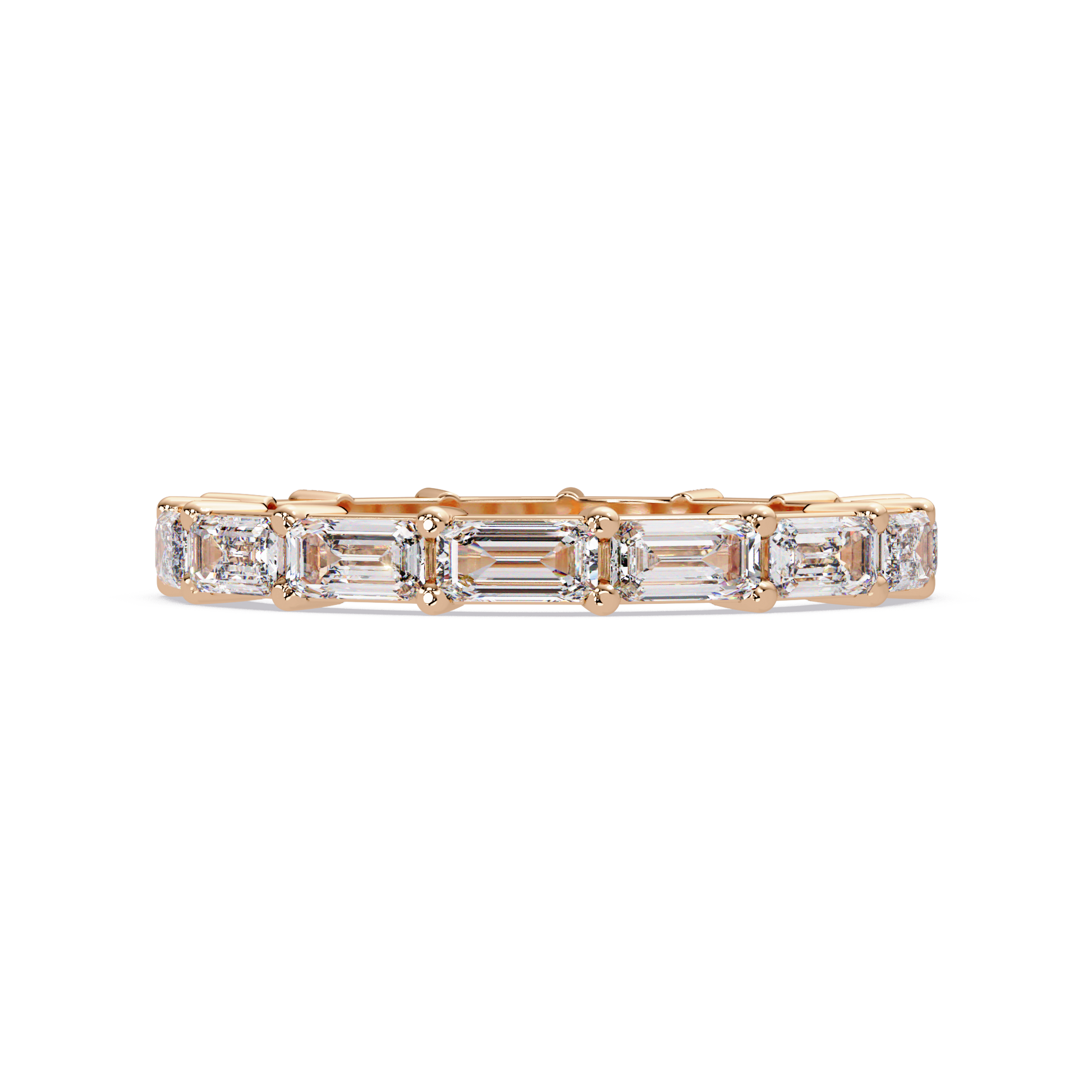 Emerald Cut Lab Grown Diamond Engagement Ring