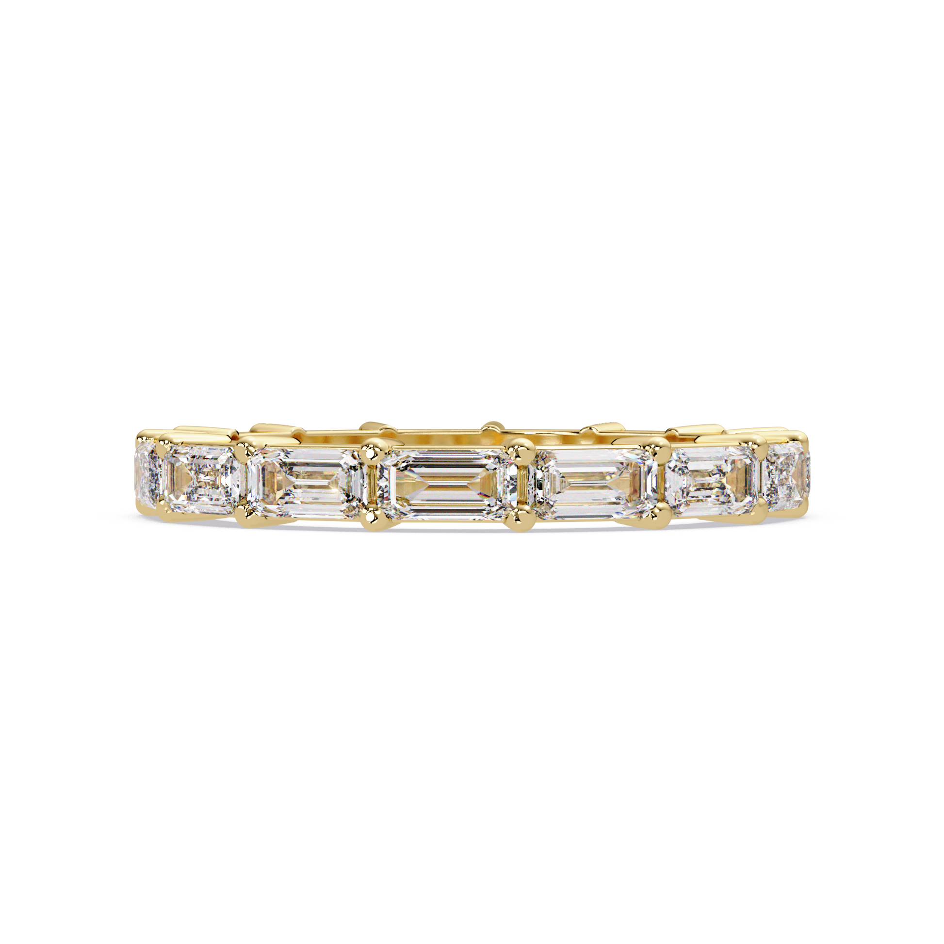 Emerald Cut Lab Grown Diamond Engagement Ring