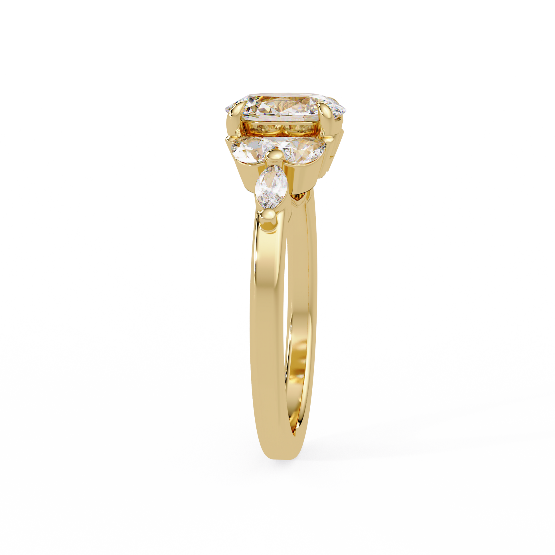 Oval Cut Lab Grown Diamond Engagement Ring