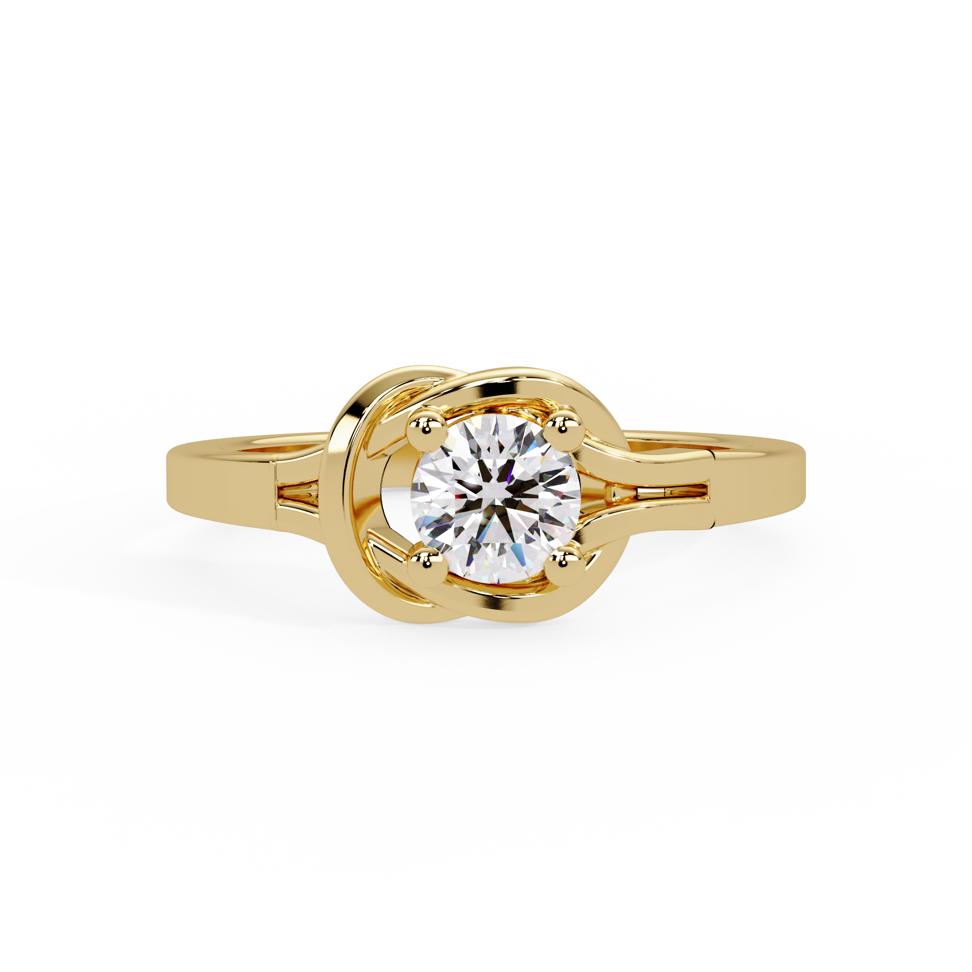 Round Cut Lab Grown Diamond Solitaire Ring