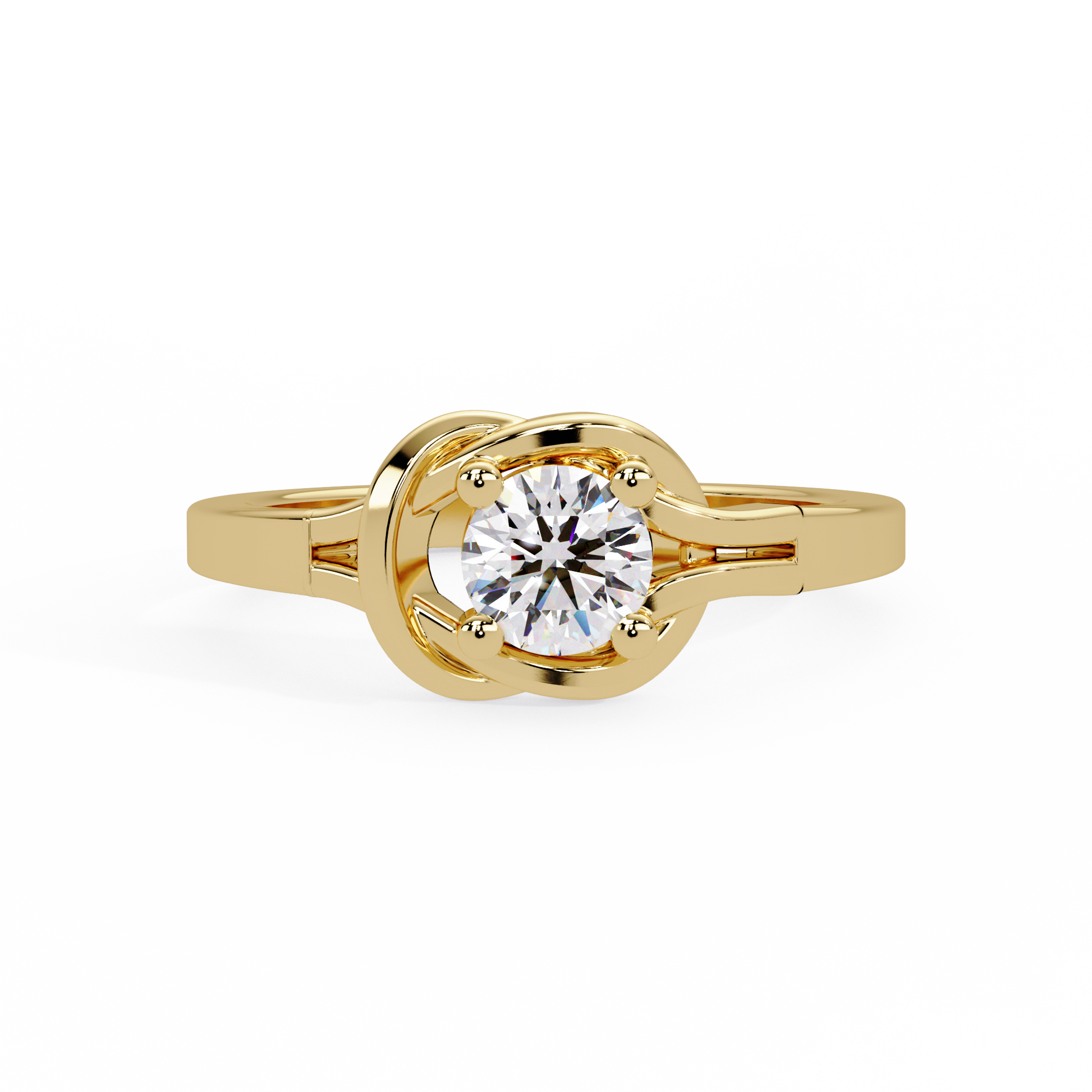 Round Cut Lab Grown Diamond Solitaire Ring