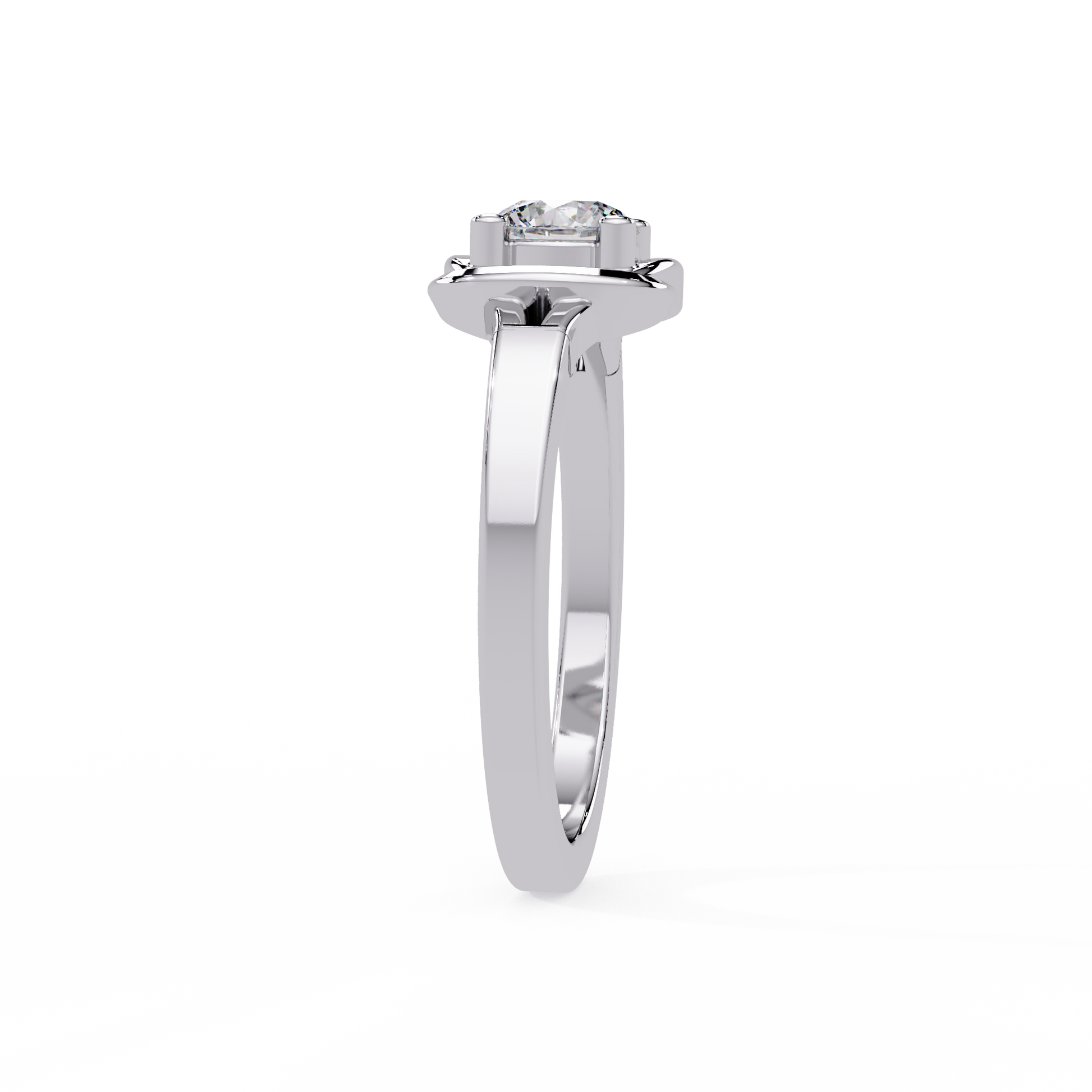 Round Cut Lab Grown Diamond Solitaire Ring