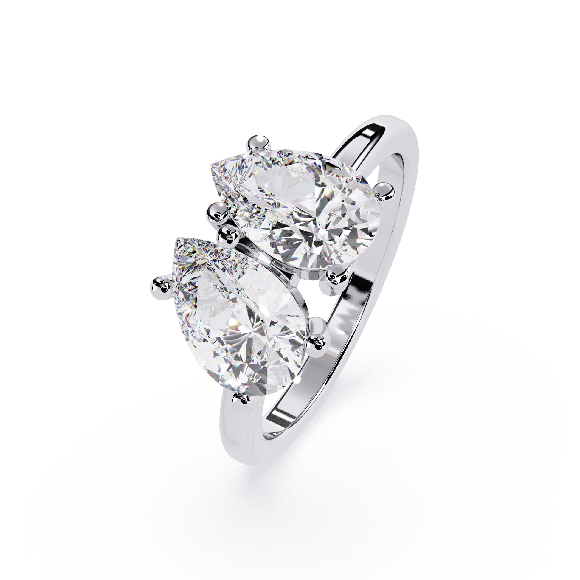 Pear Cut Toi Moi Lab Grown Dimond Engagement Ring