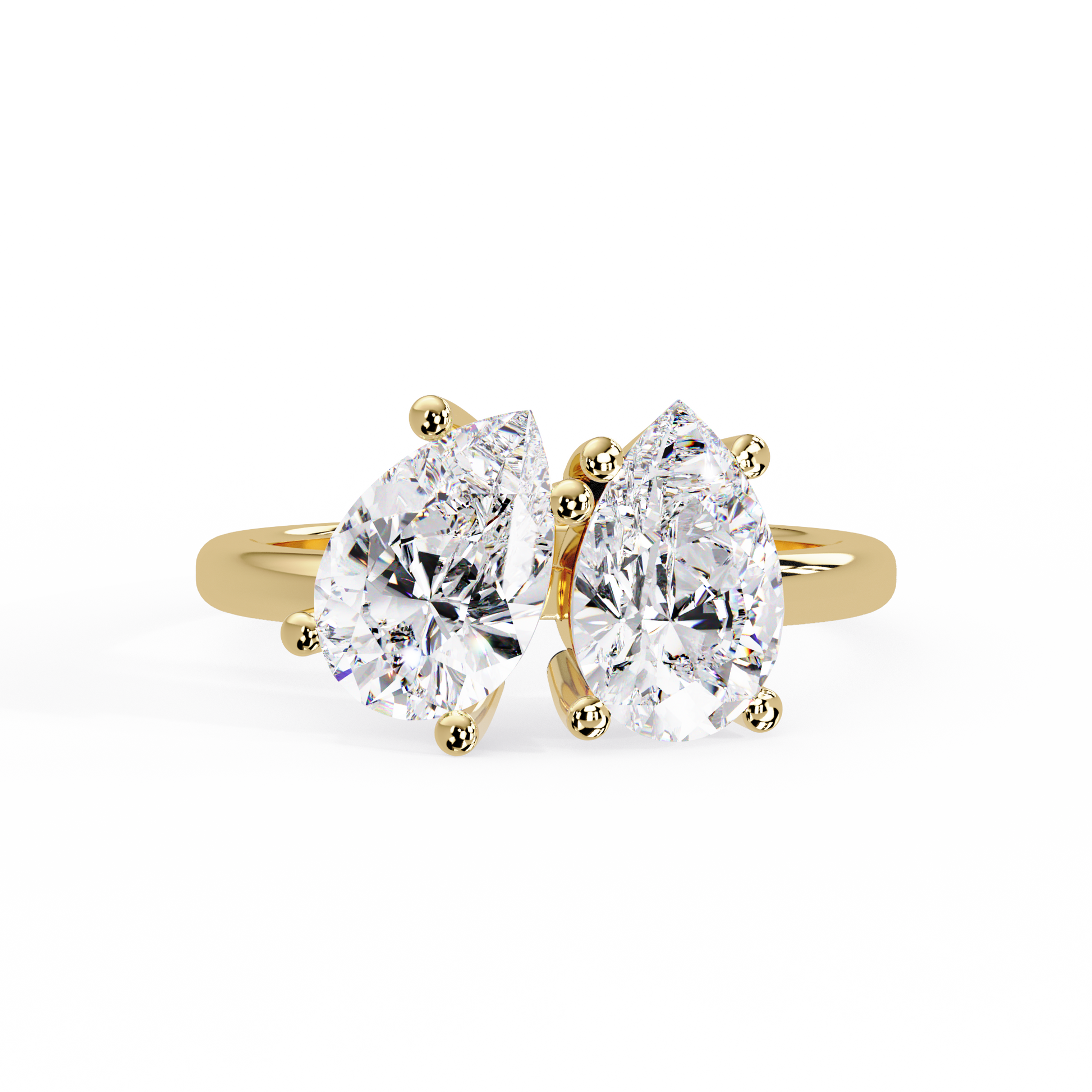 Pear Cut Toi Moi Lab Grown Dimond Engagement Ring