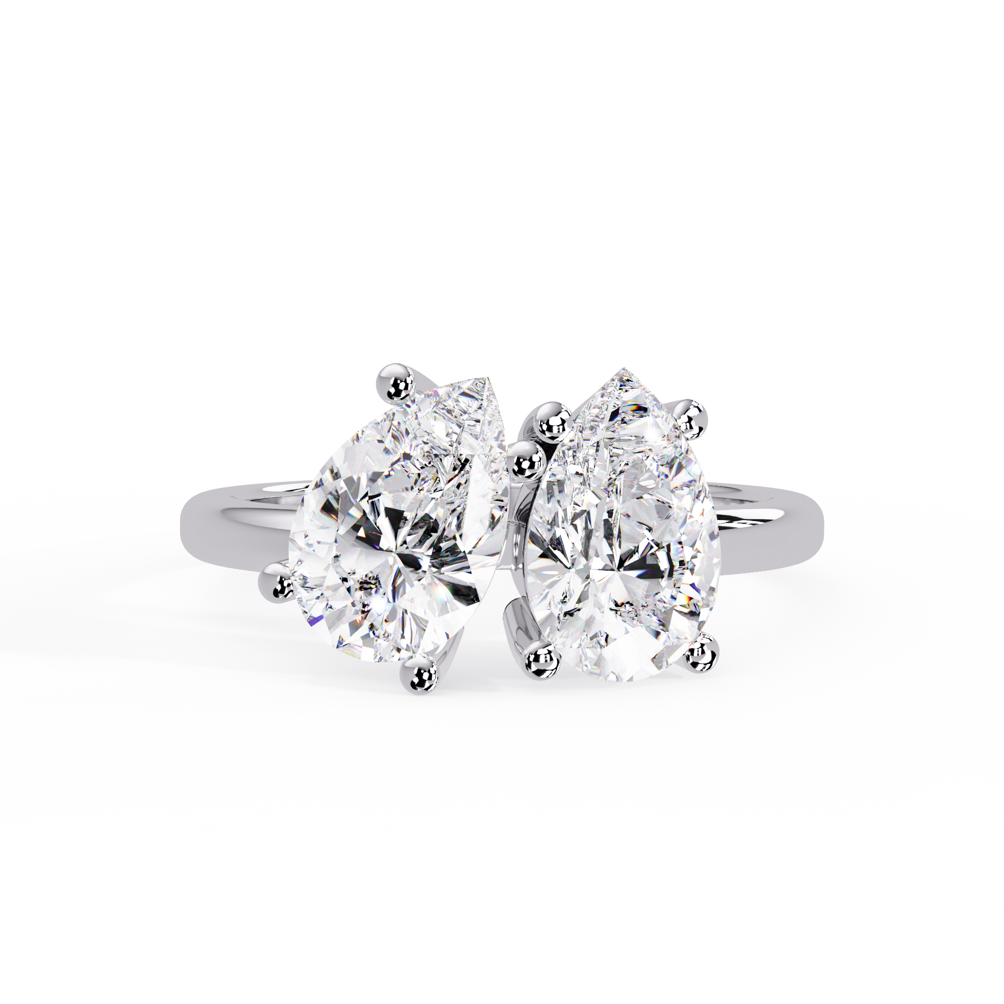 Pear Cut Toi Moi Lab Grown Dimond Engagement Ring