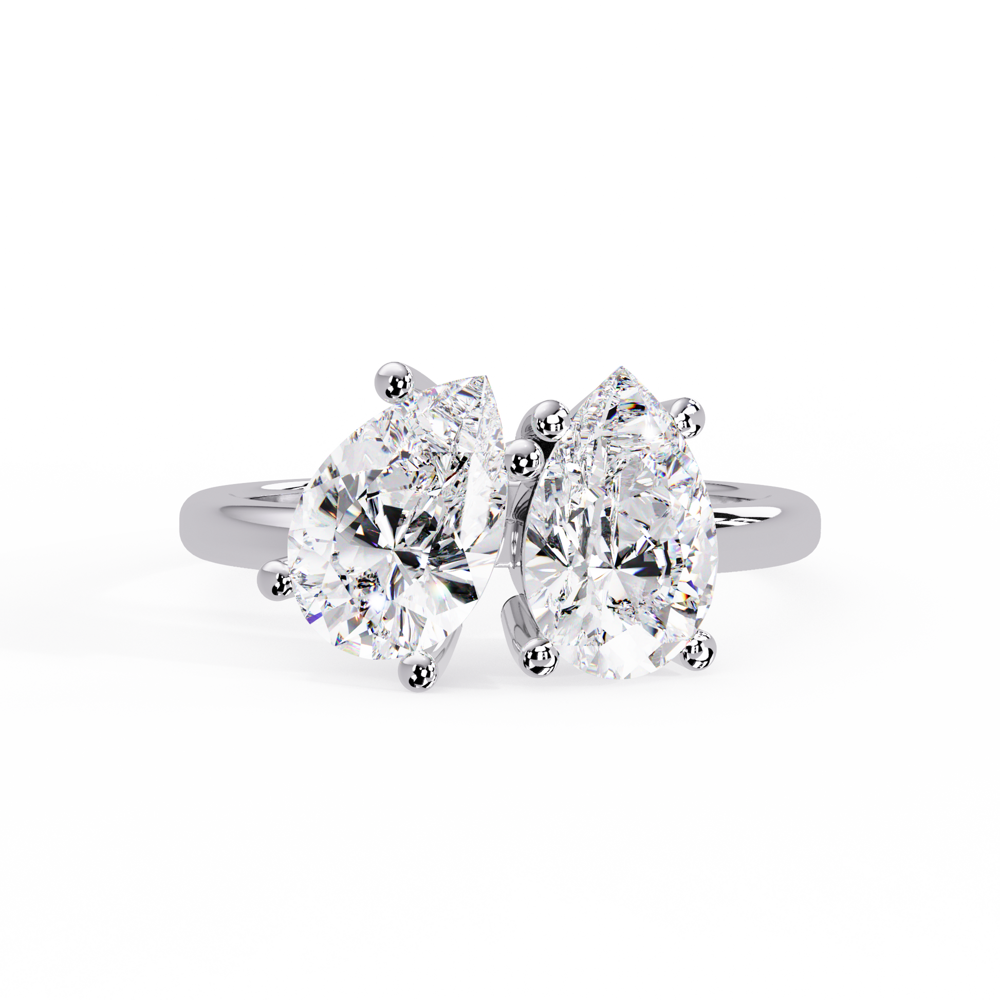 Pear Cut Toi Moi Lab Grown Dimond Engagement Ring