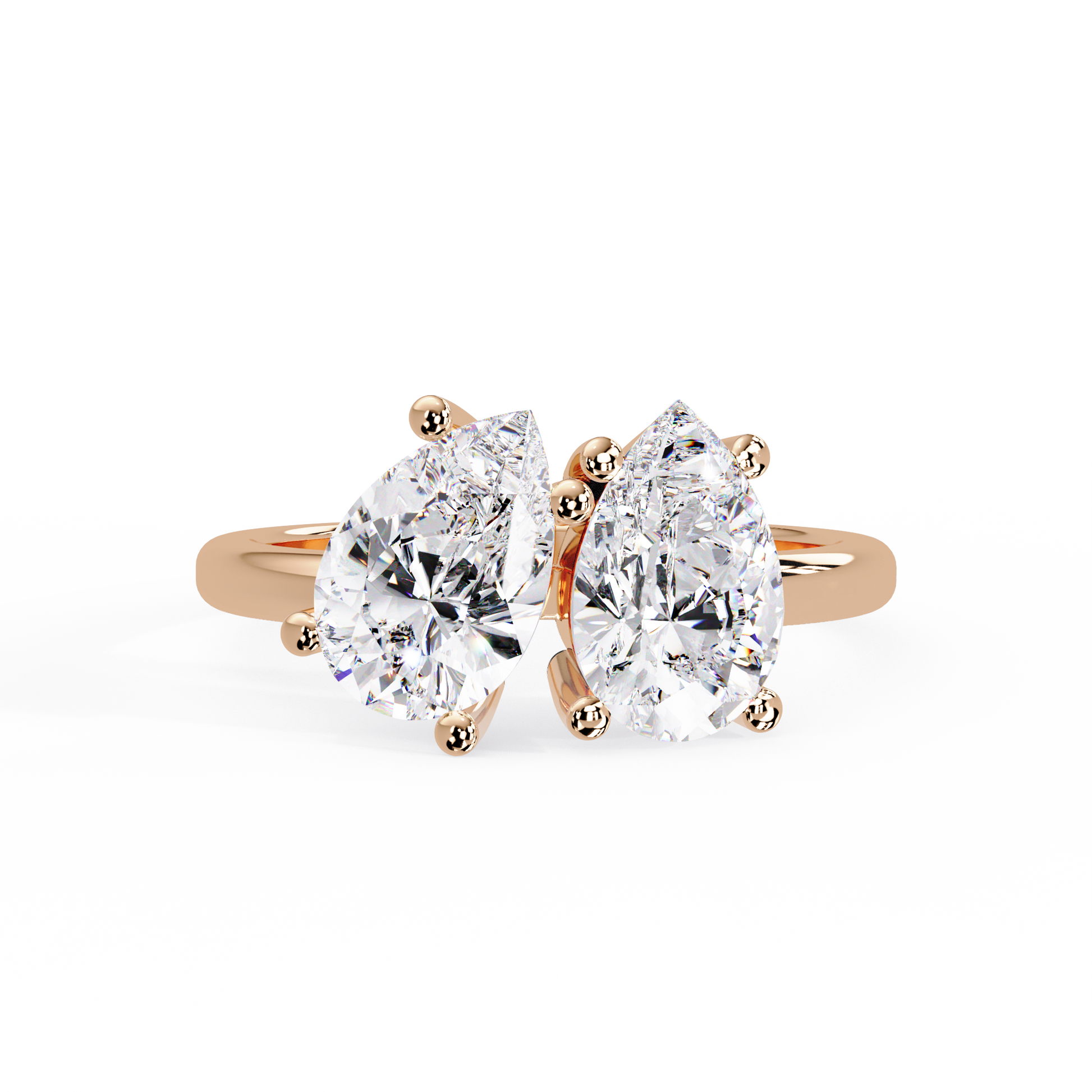 Pear Cut Toi Moi Lab Grown Dimond Engagement Ring