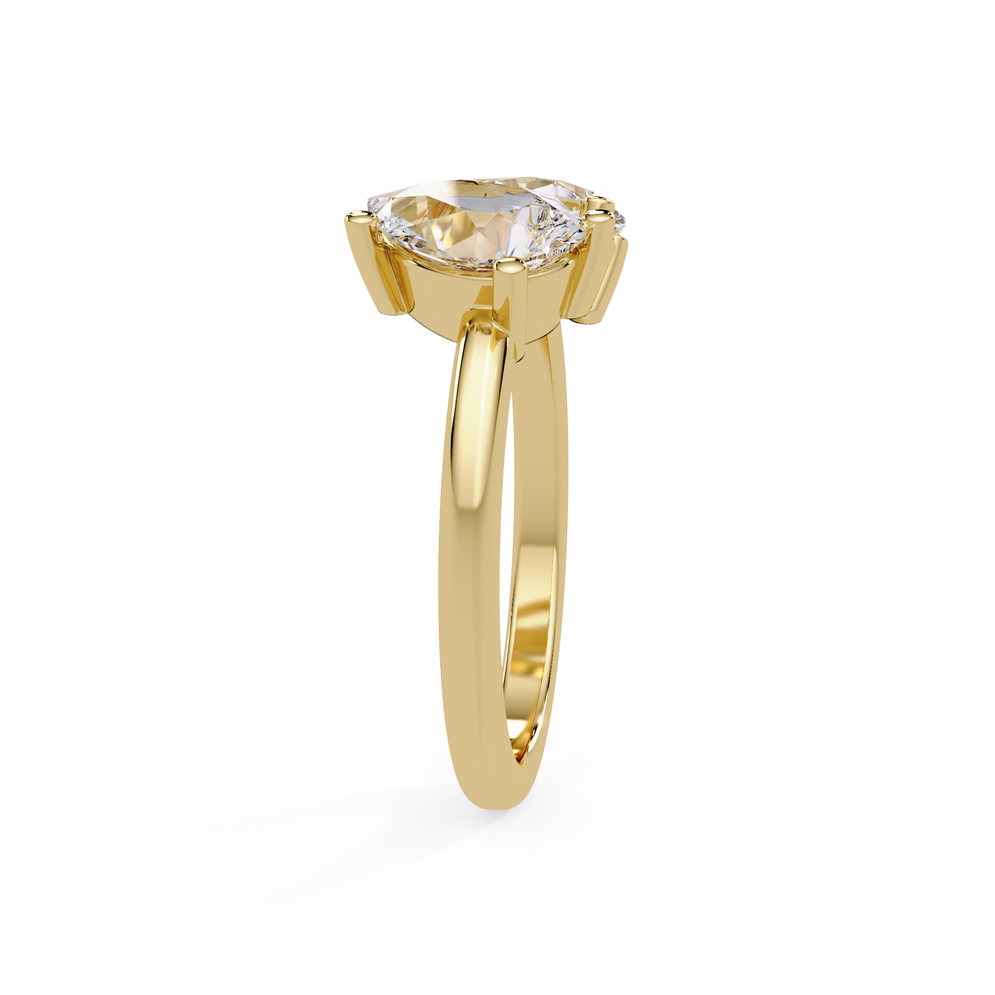 Pear Cut Toi Moi Lab Grown Dimond Engagement Ring