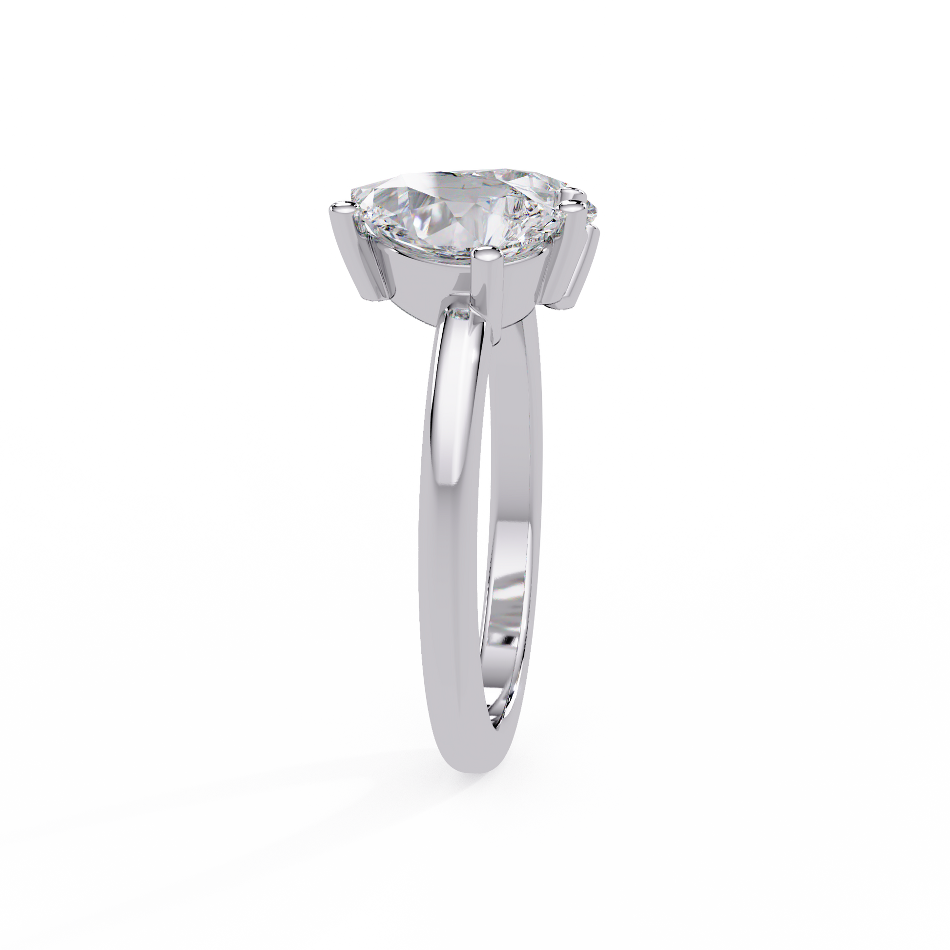 Pear Cut Toi Moi Lab Grown Dimond Engagement Ring