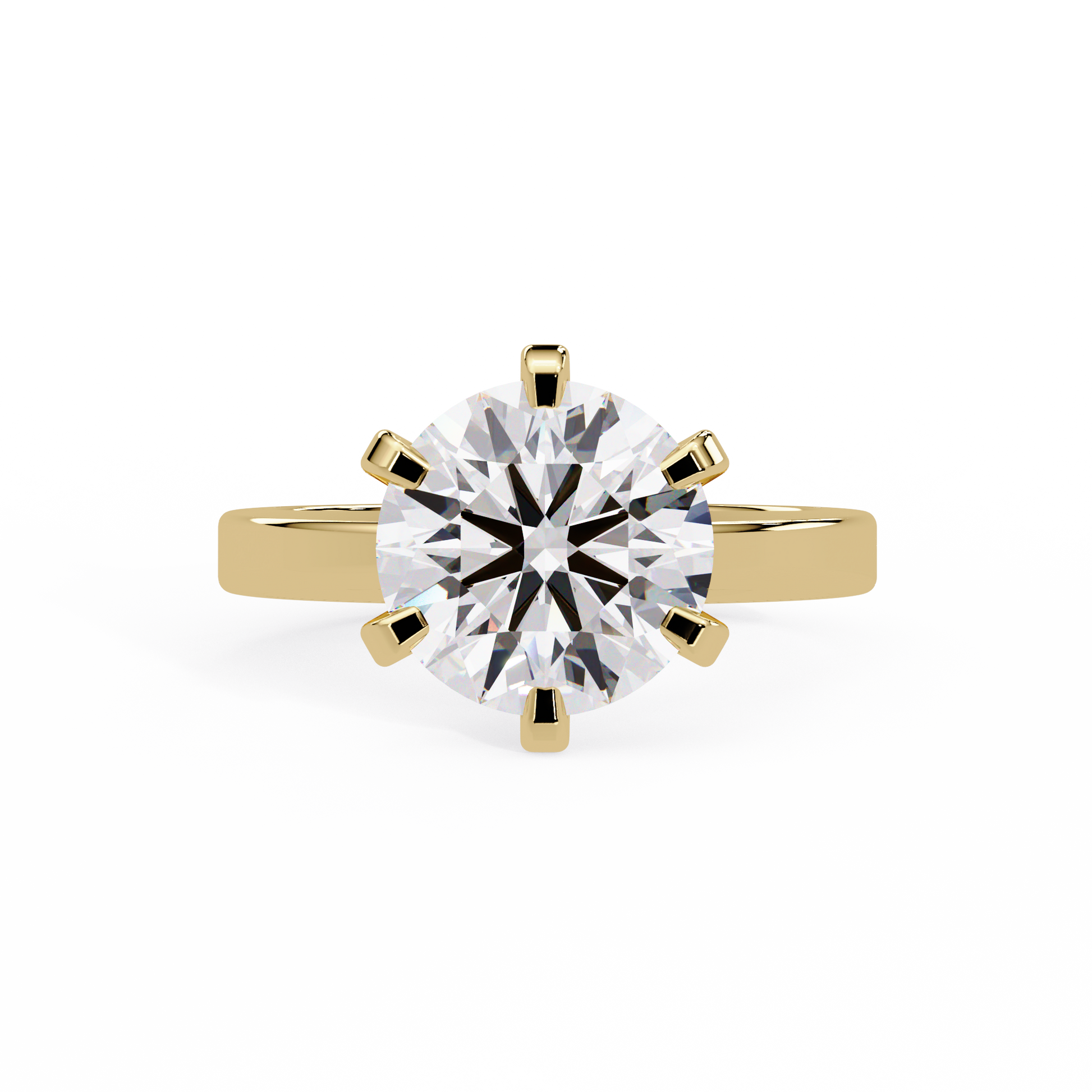Round Cut Lab Grown Diamond Solitaire Ring