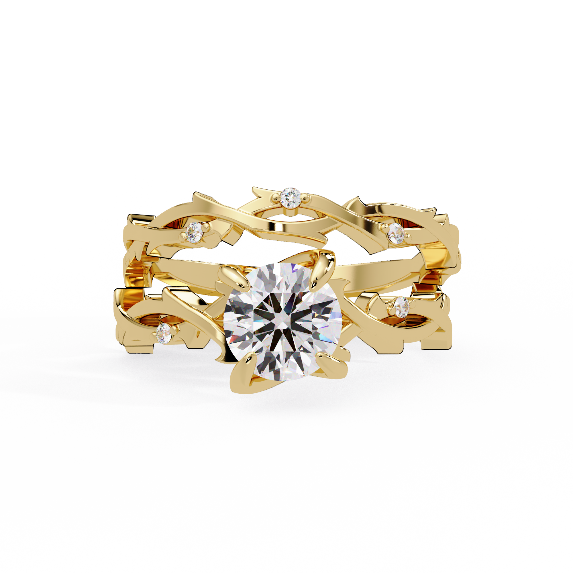 Round Cut Lab Grown Diamond Solitaire Ring