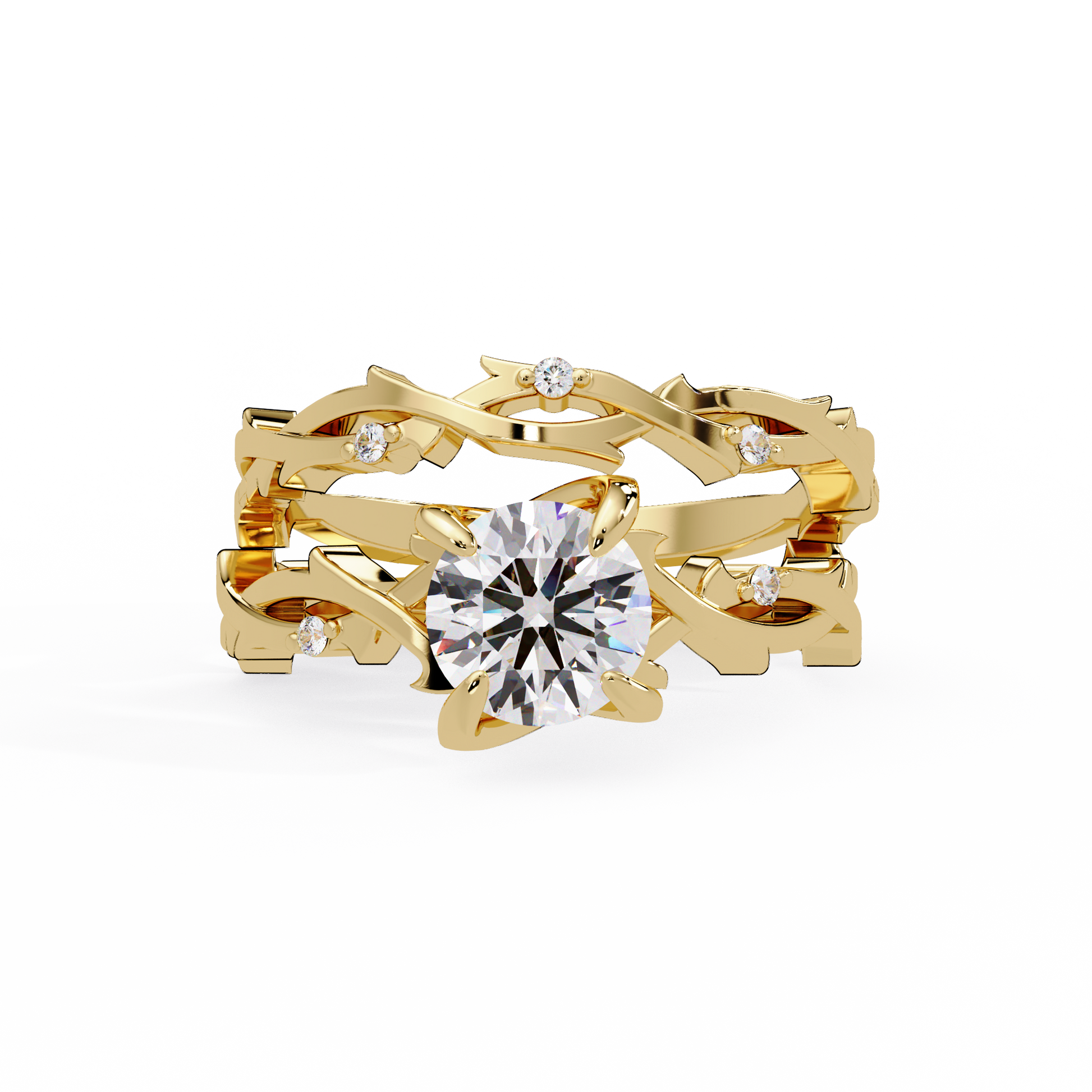Round Cut Lab Grown Diamond Solitaire Ring