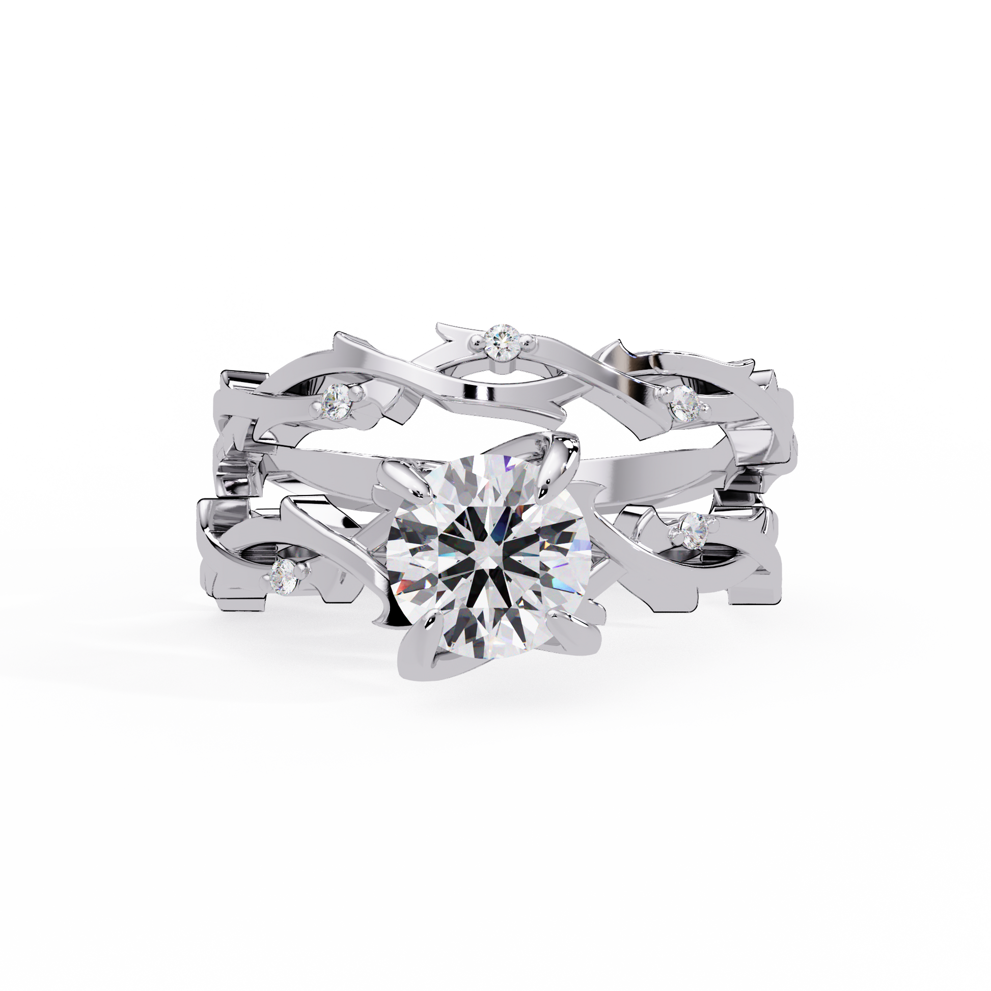 Round Cut Lab Grown Diamond Solitaire Ring