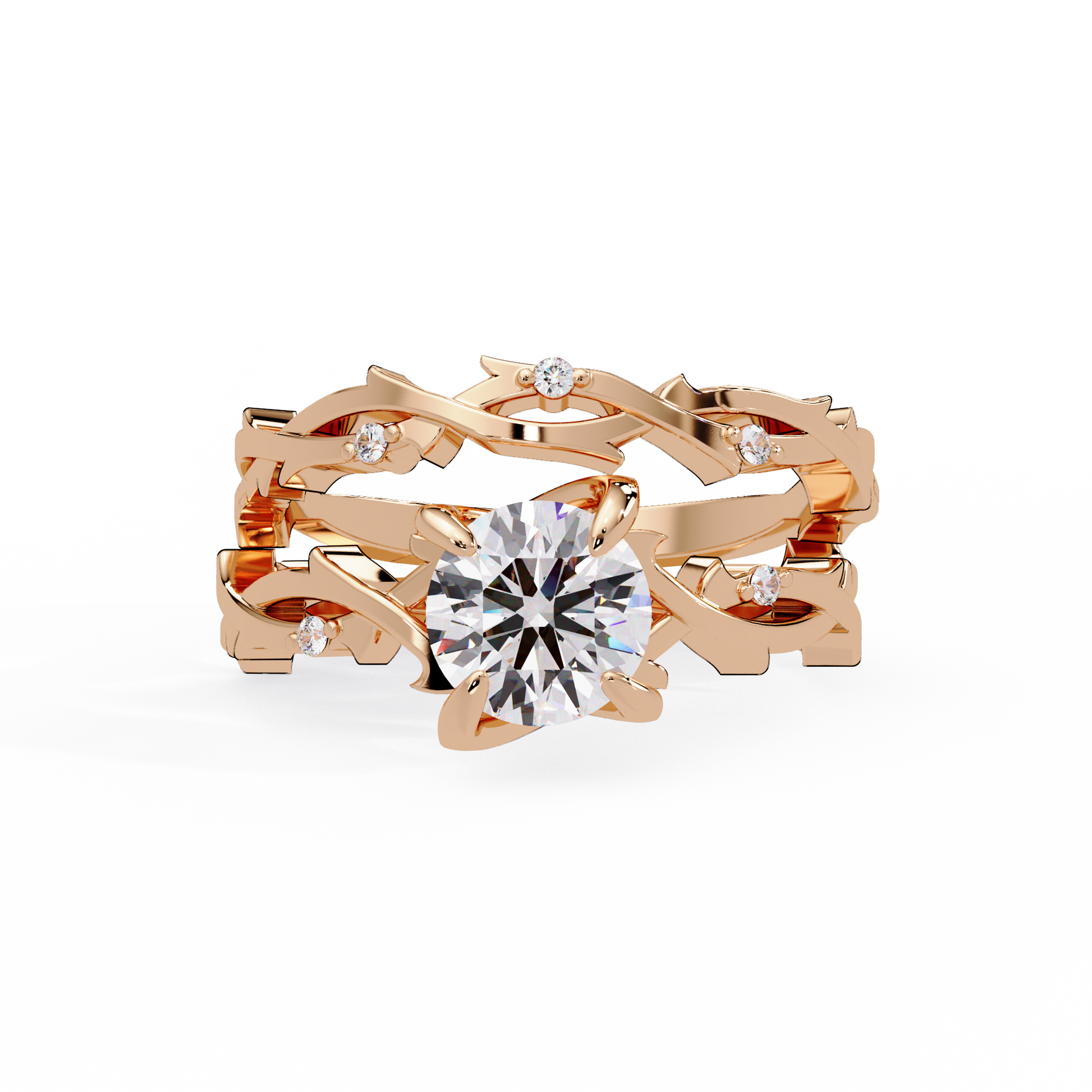 Round Cut Lab Grown Diamond Solitaire Ring