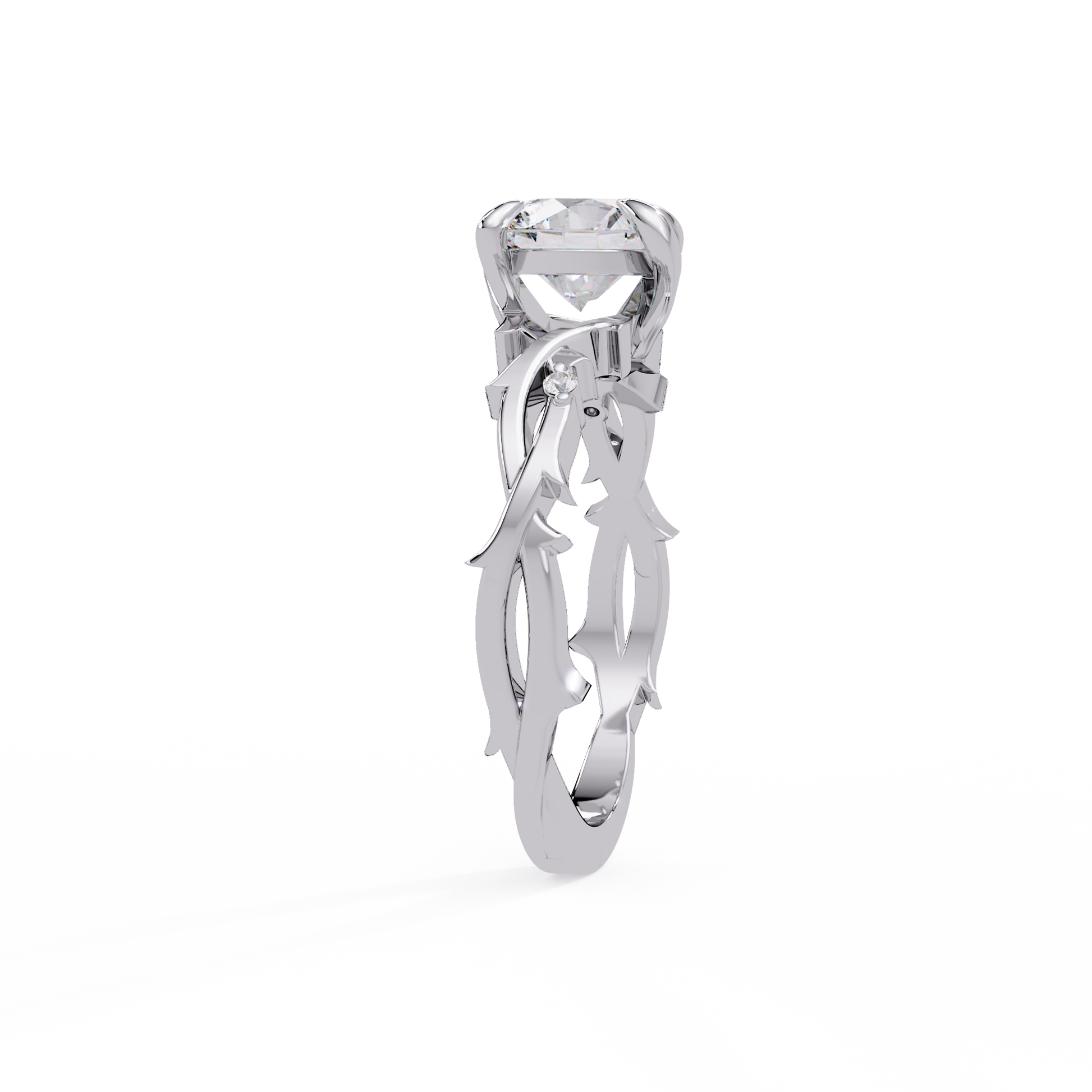 Round Cut Lab Grown Diamond Solitaire Ring