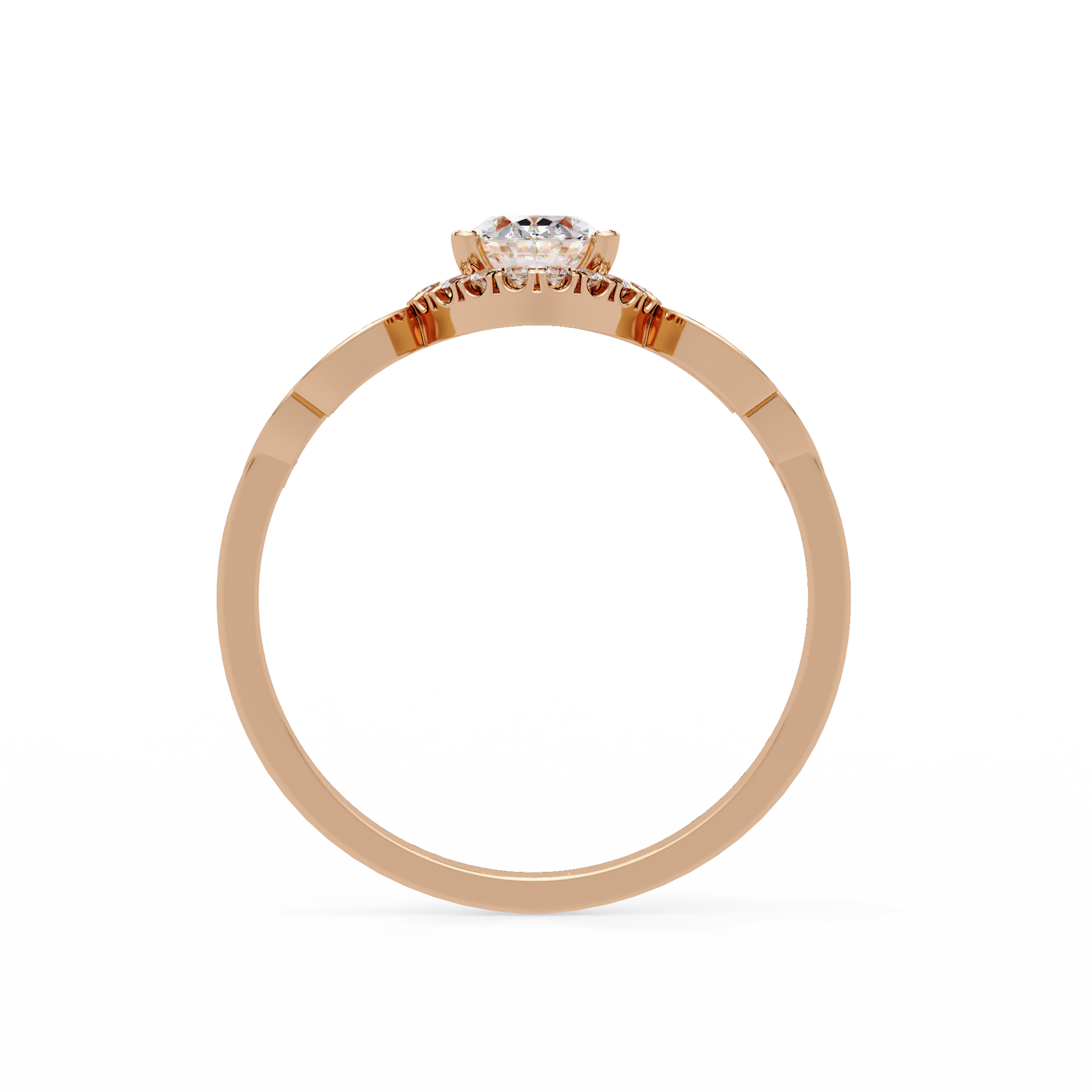 Oval Cut Lab Grown Diamond Halo Ring