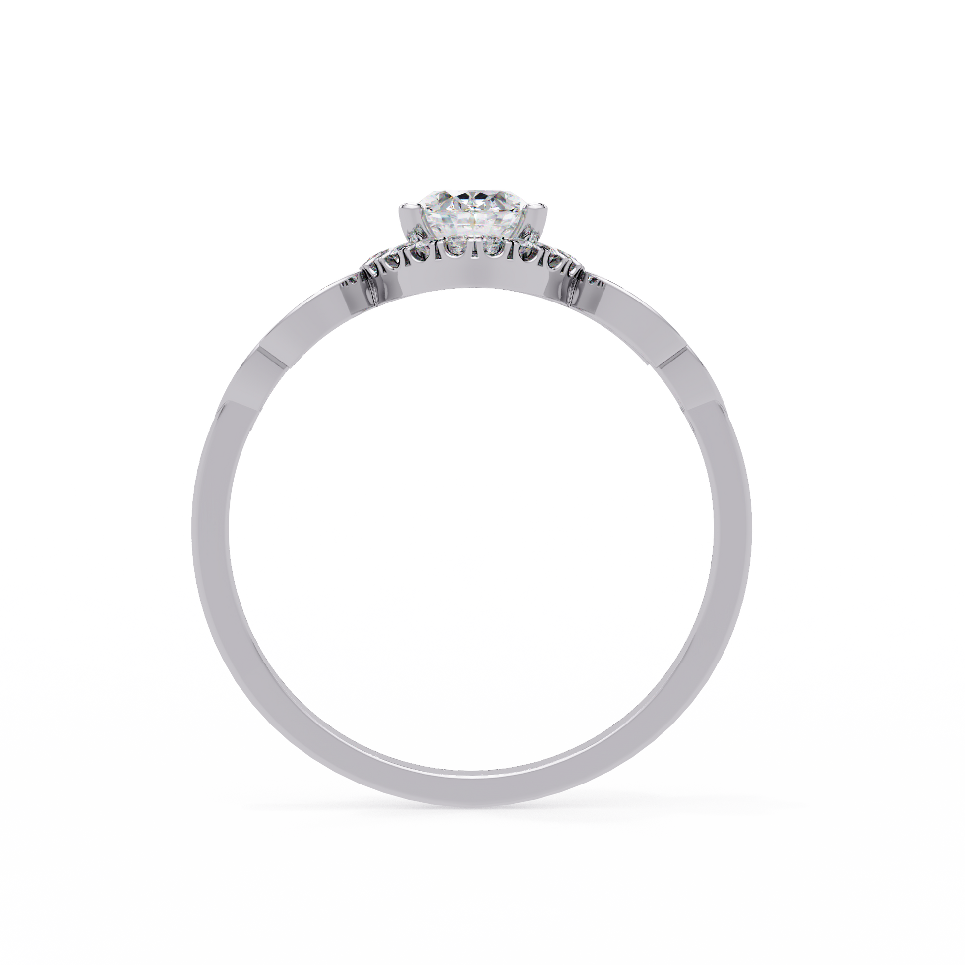 Oval Cut Lab Grown Diamond Halo Ring