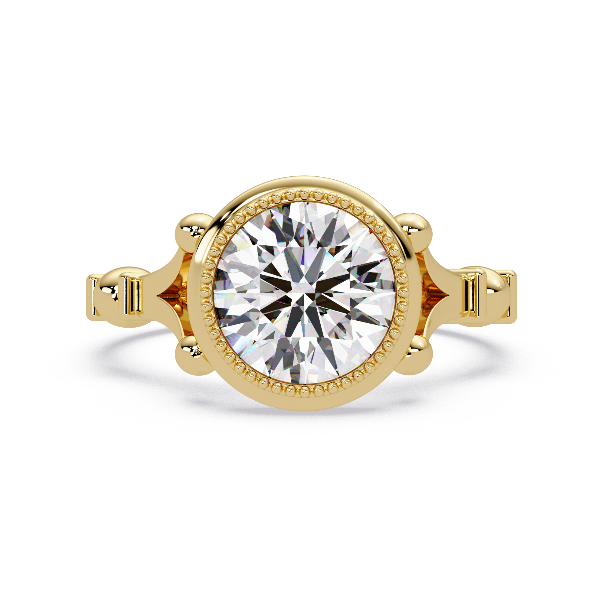 Round Cut Lab Grown Diamond Solitaire Ring