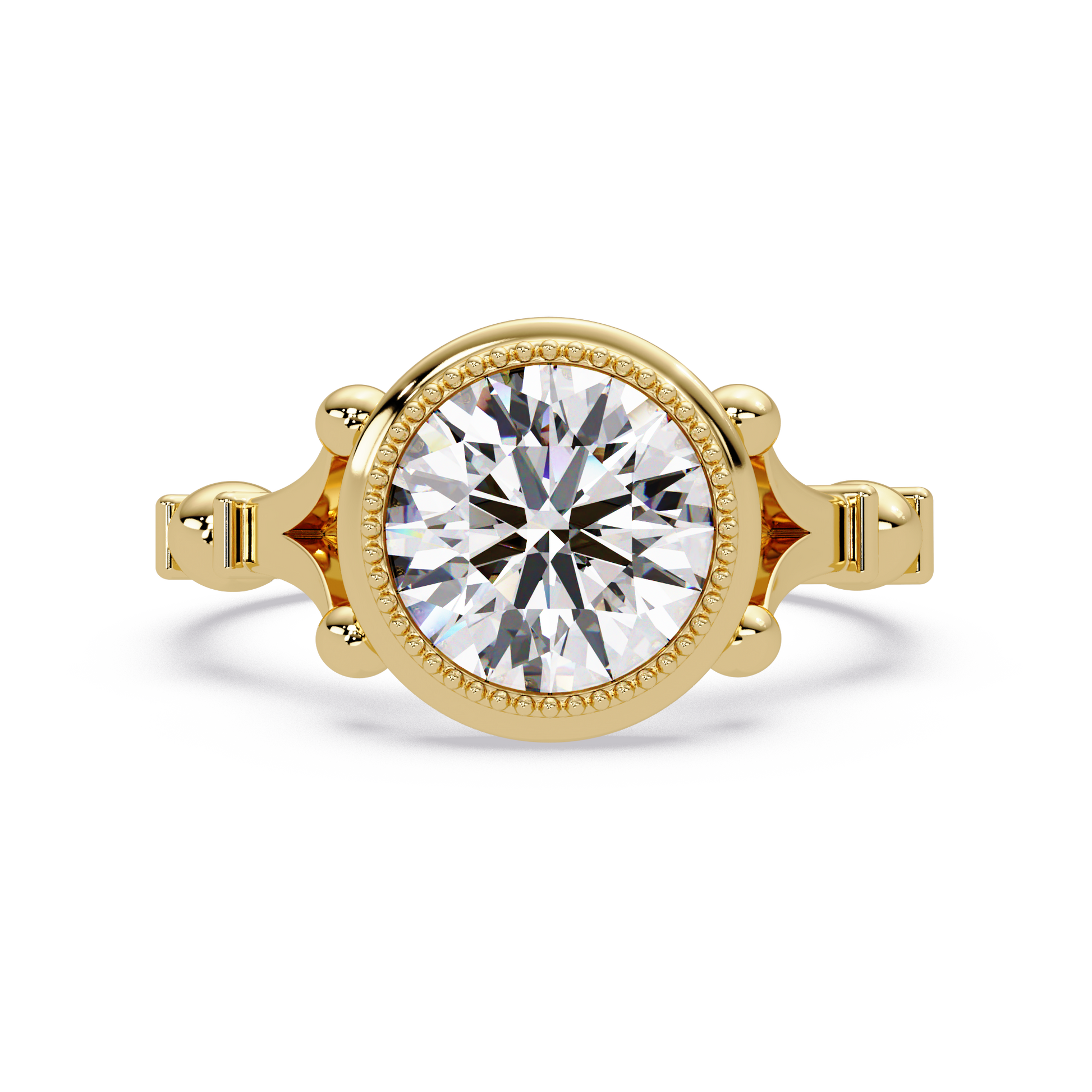 Round Cut Lab Grown Diamond Solitaire Ring