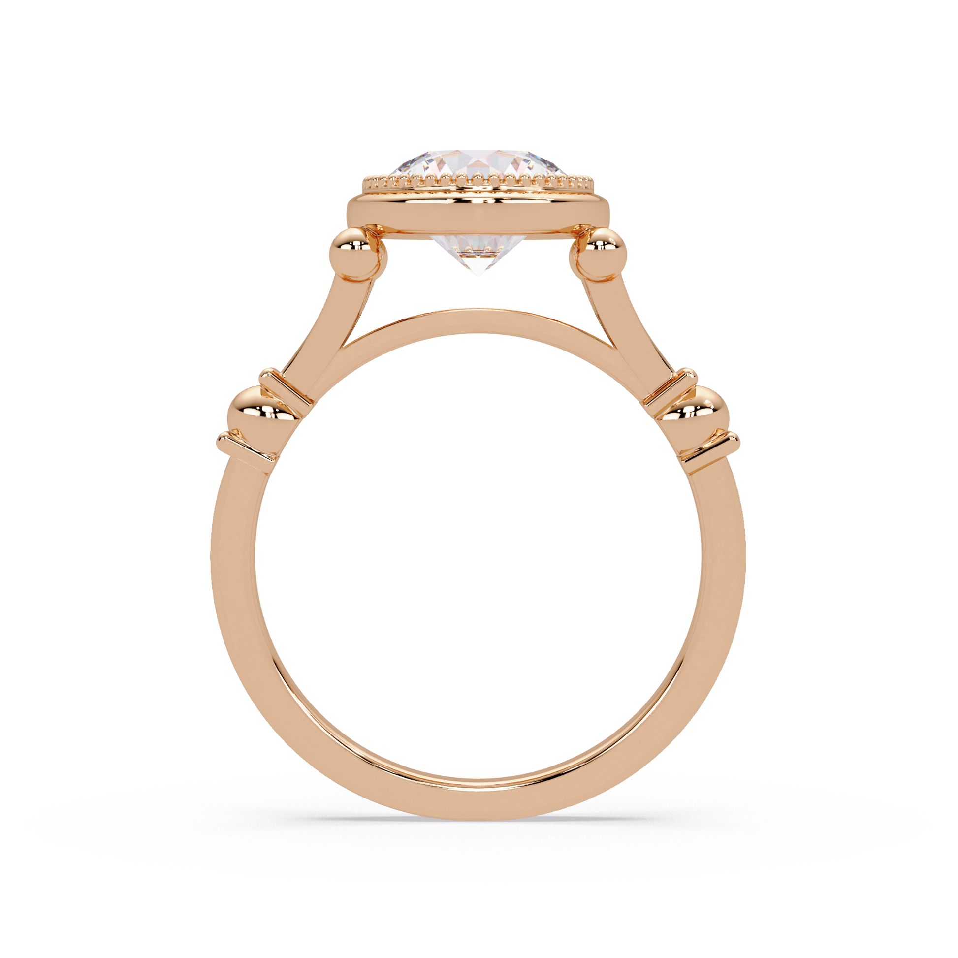 Round Cut Lab Grown Diamond Solitaire Ring