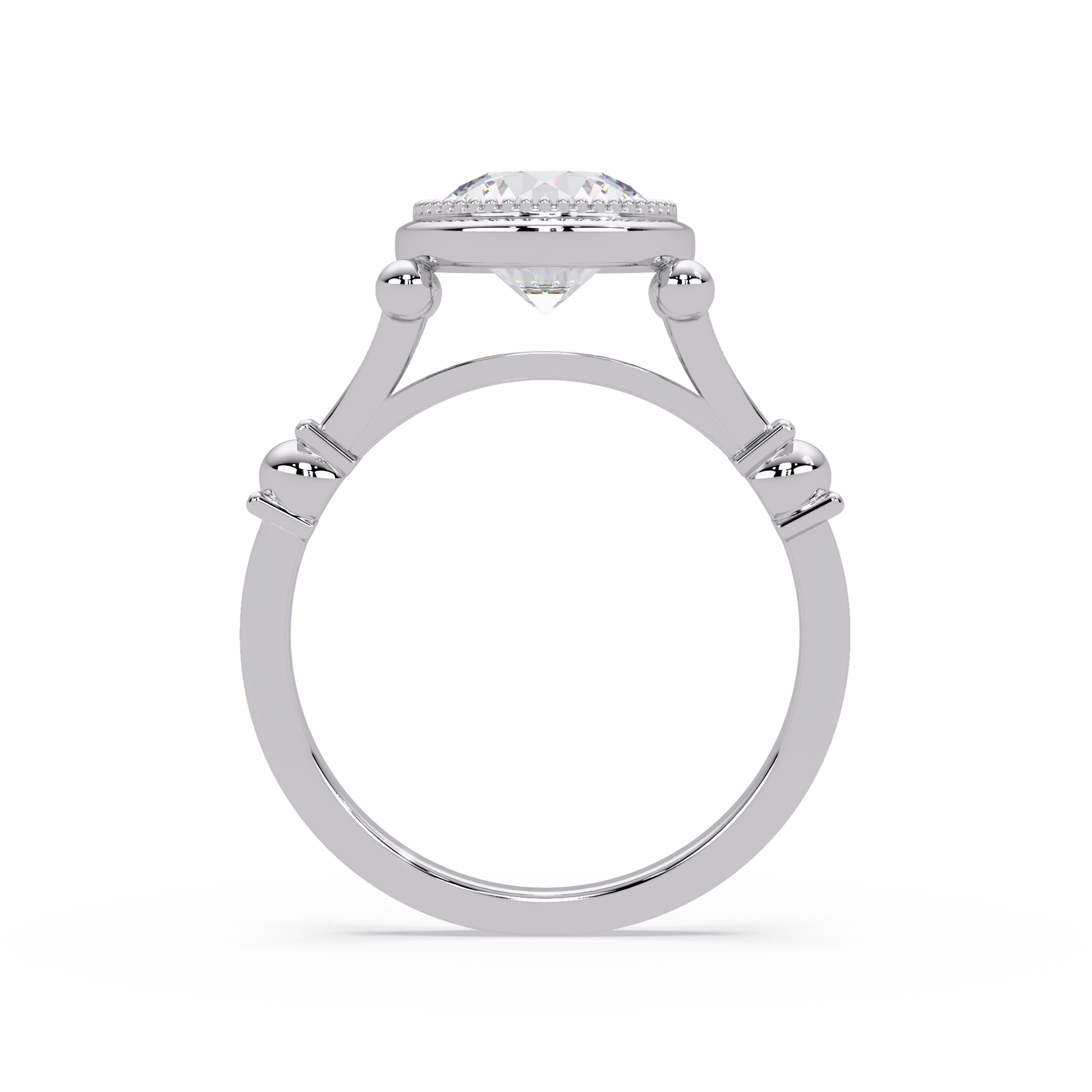 Round Cut Lab Grown Diamond Solitaire Ring