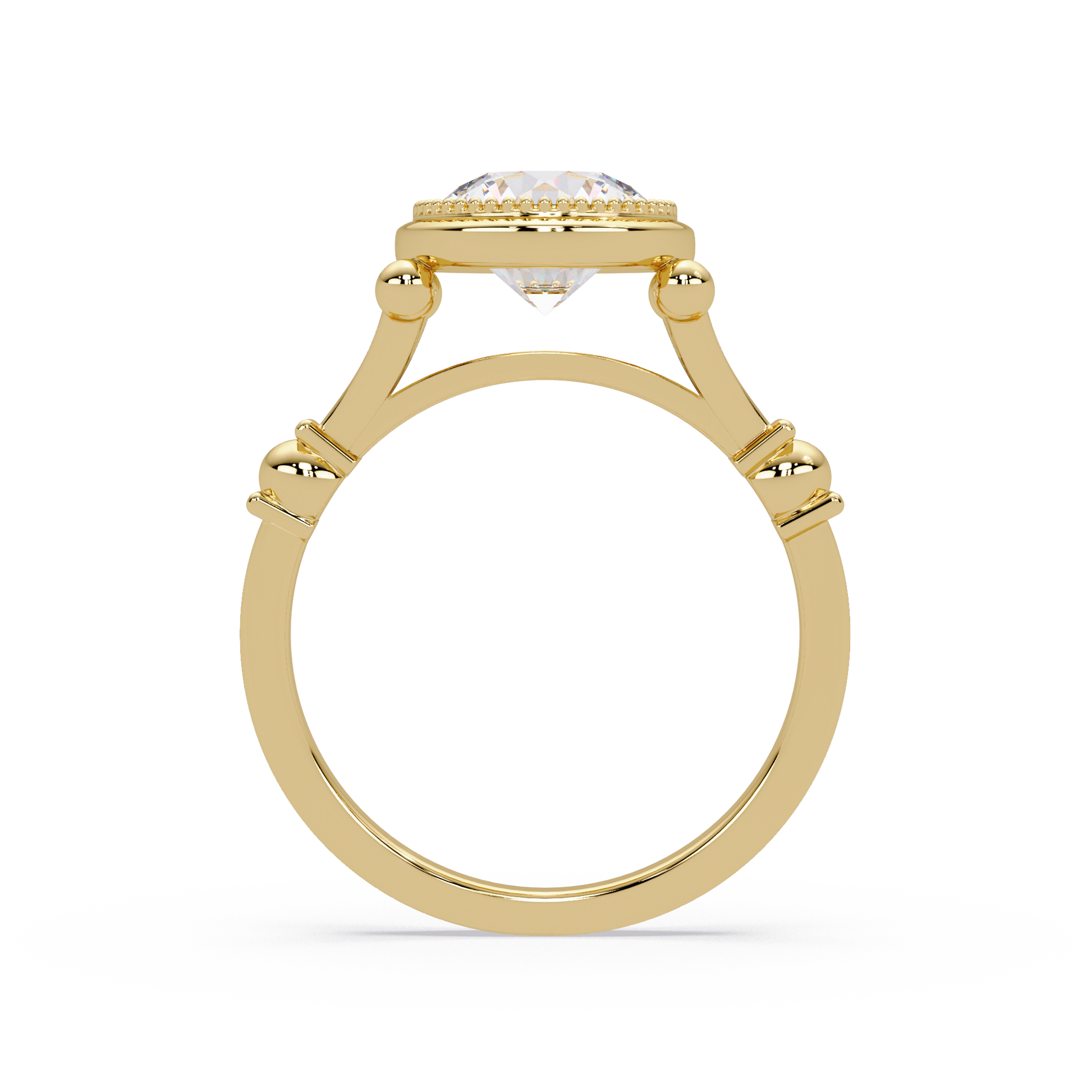 Round Cut Lab Grown Diamond Solitaire Ring