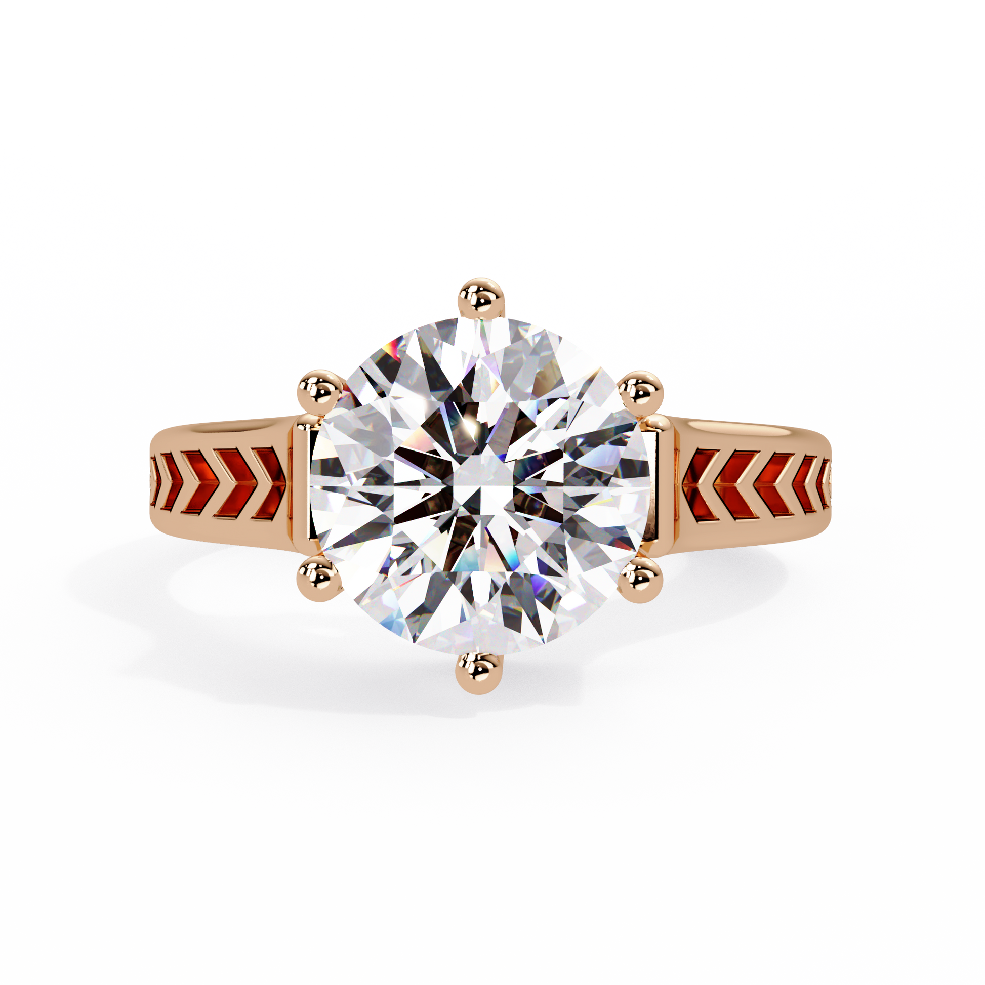 Round Cut Lab Grown Diamond Solitaire Ring