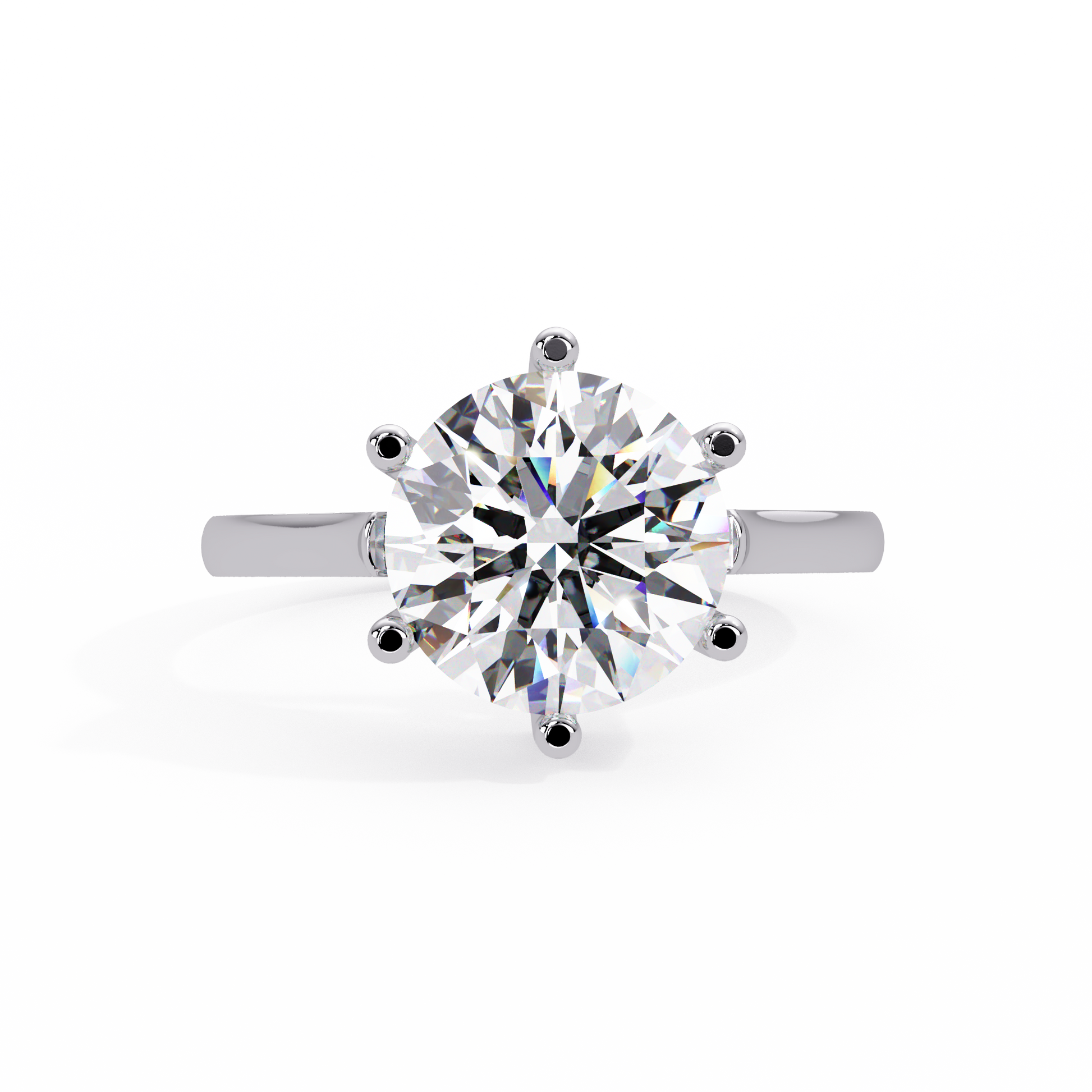 Round Cut Lab Grown Diamond Solitaire Ring