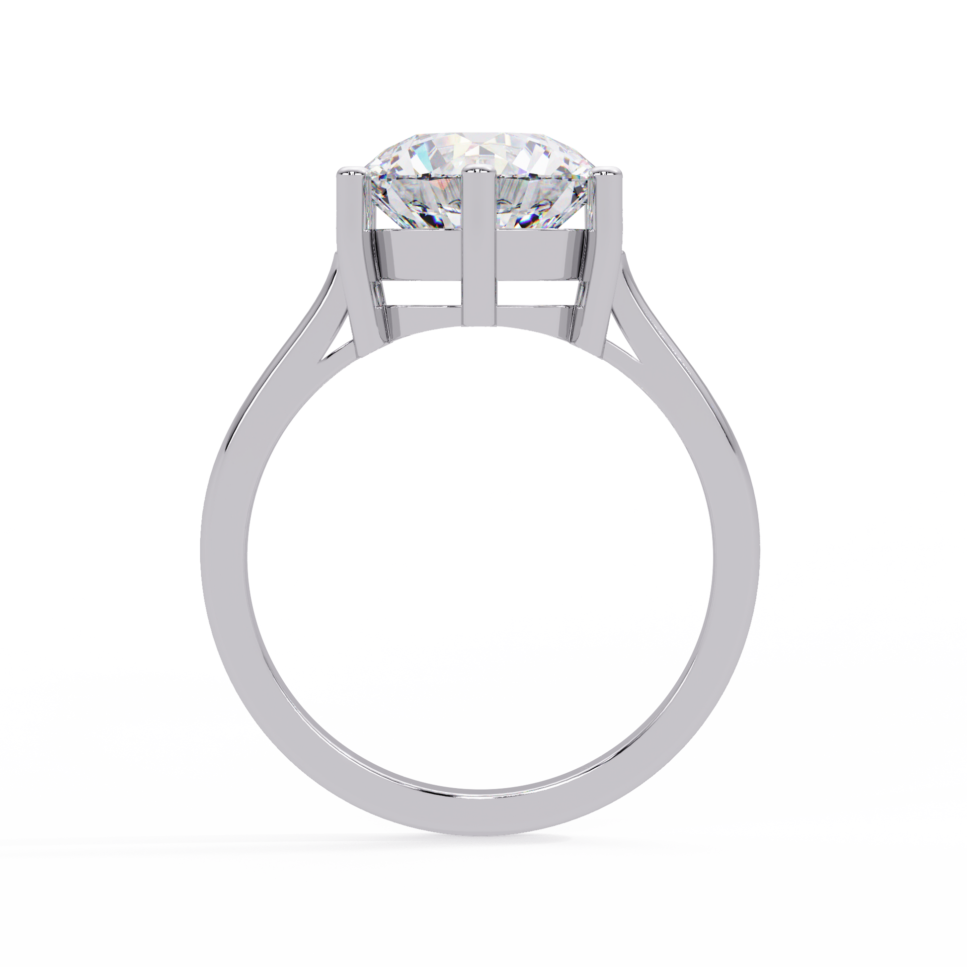Round Cut Lab Grown Diamond Solitaire Ring