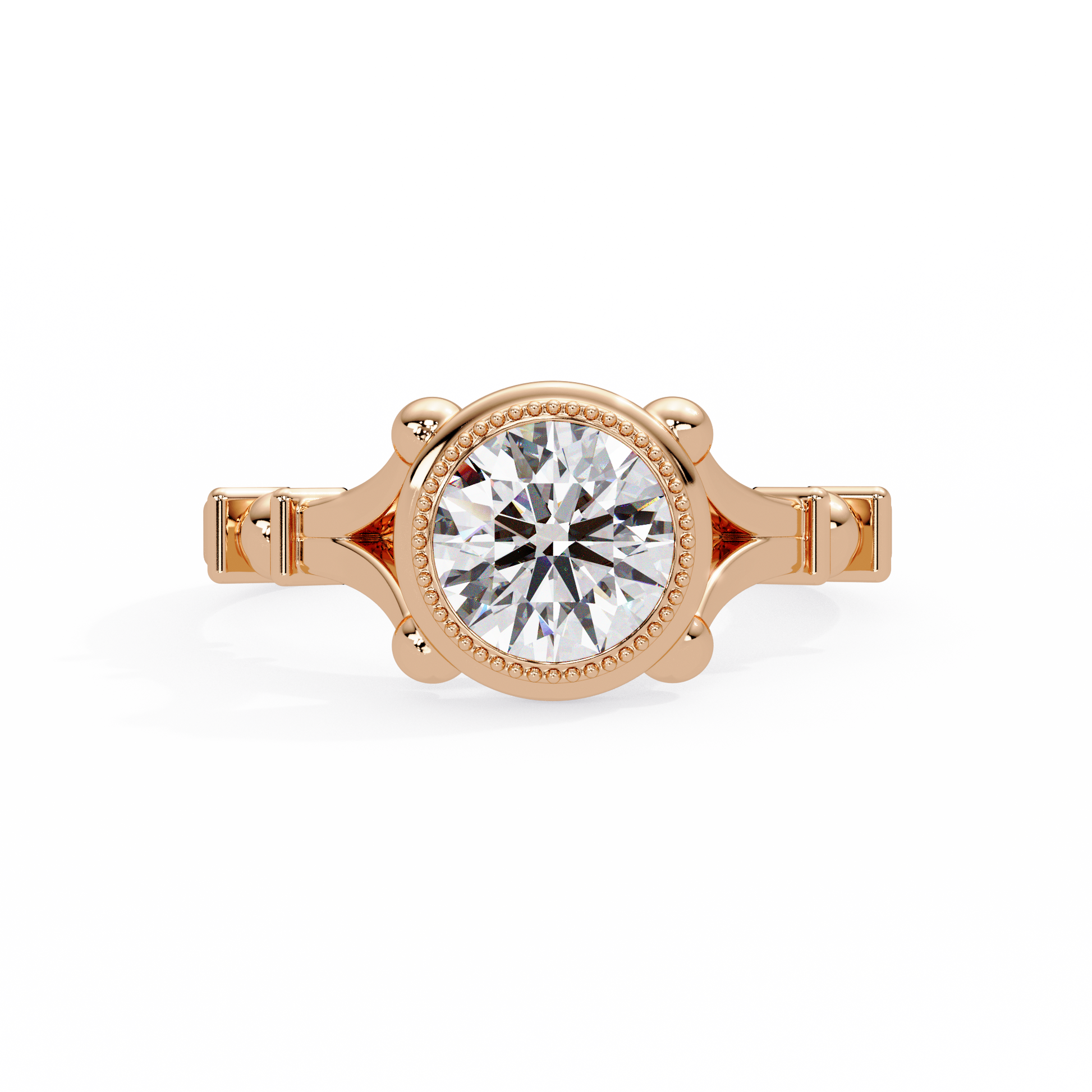 Round Cut Lab Grown Diamond Solitaire Ring